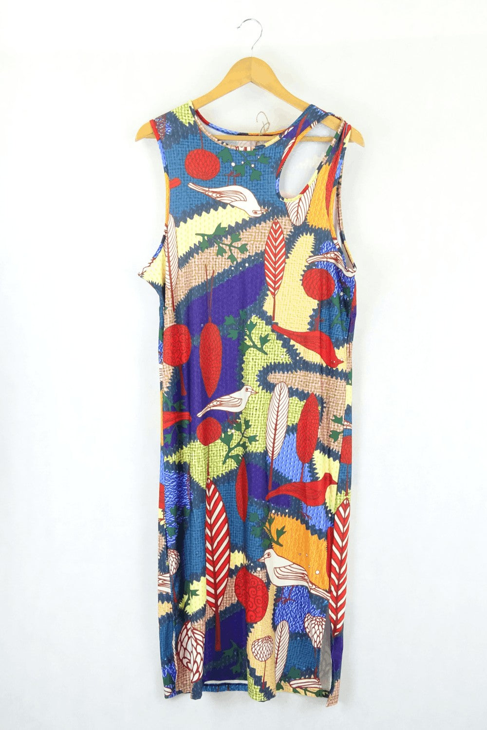 Rainbow Print Dress Xl