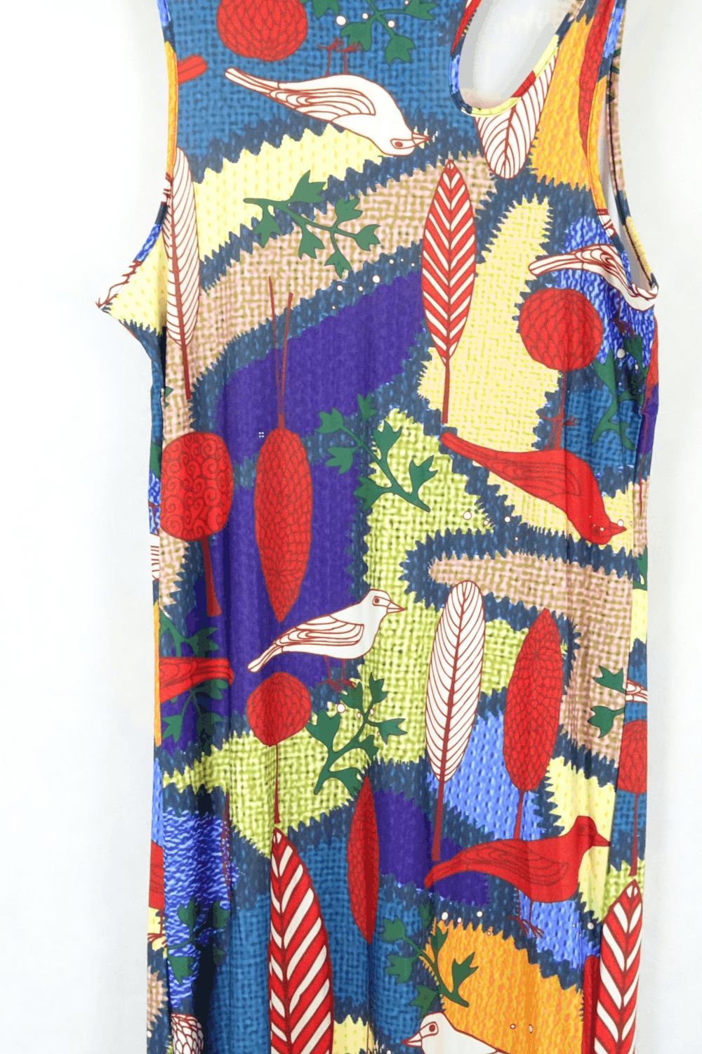 Rainbow Print Dress Xl