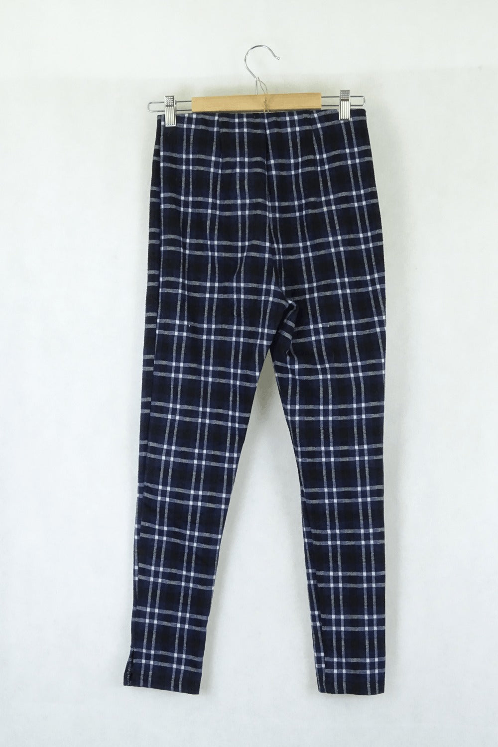 Glassons Navy Tartan Pants 8