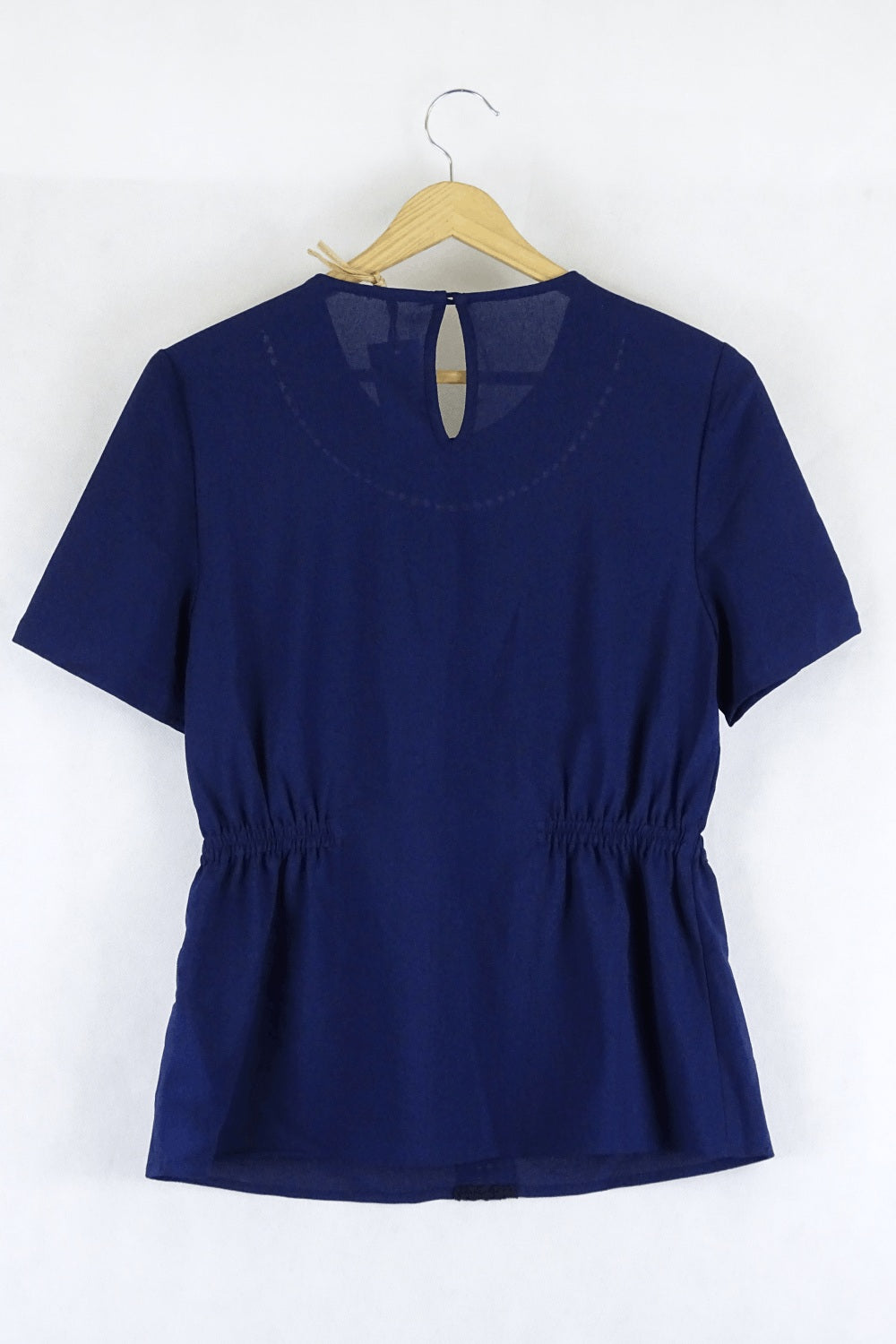 Tokito Navy Lace Peplum Blouse 10