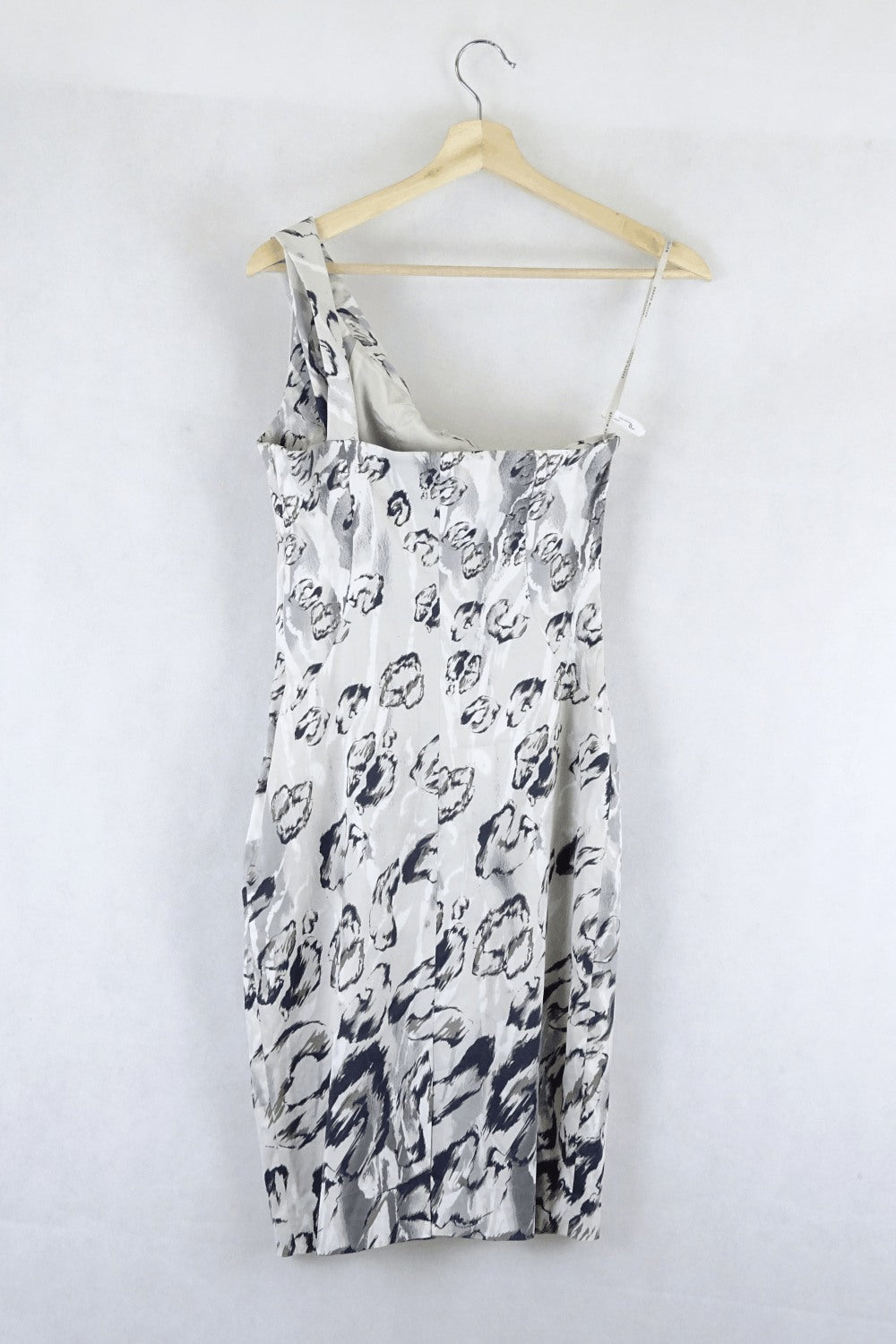 Karen Millen White And Grey Cocktail Dress 10
