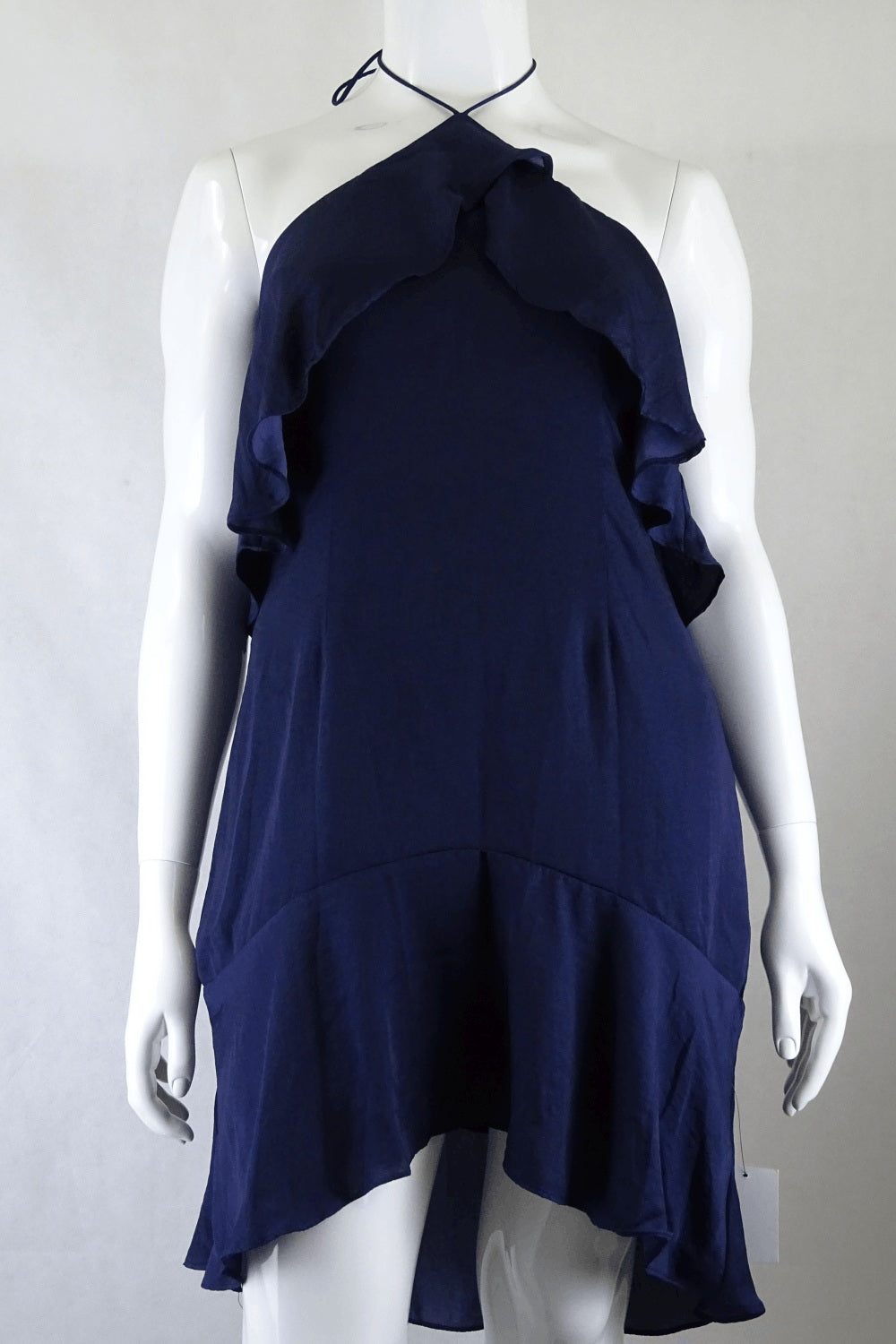 Tussah Navy Halter Dress 14