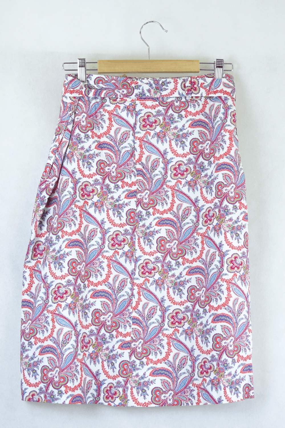 Sportscraft Red Paisley Skirt 12