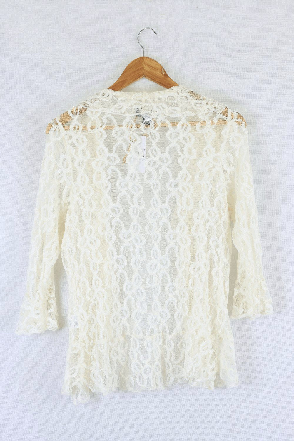 Ckm White Lace Cardigan Xl