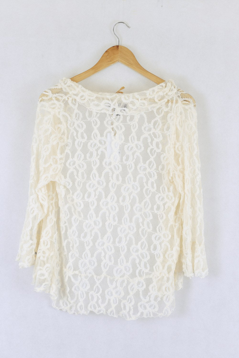 Ckm White Lace Cardigan L