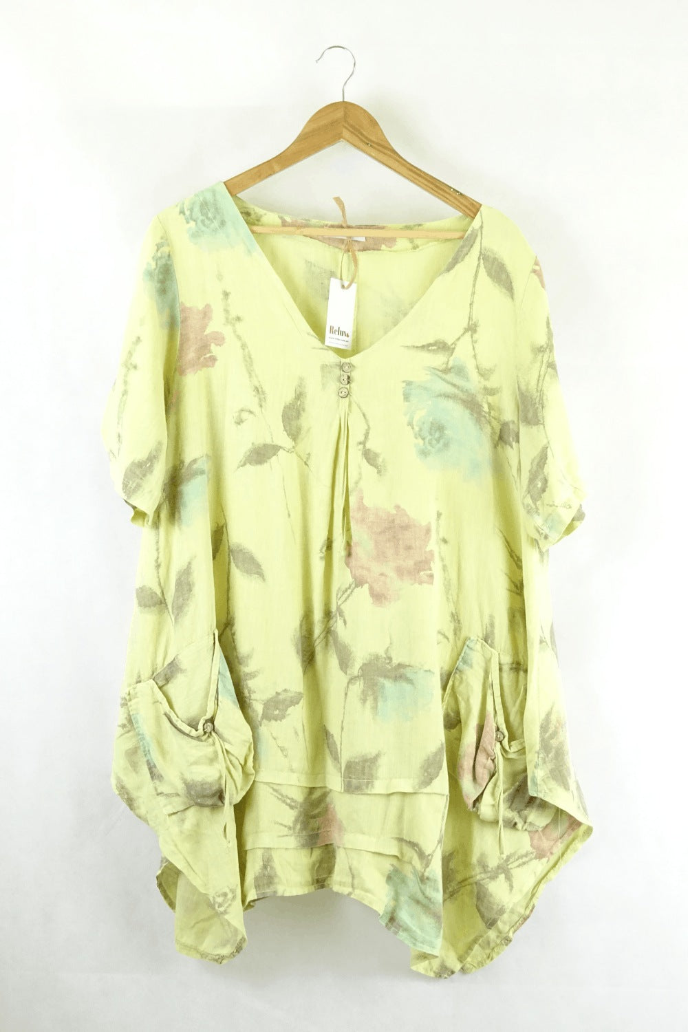 Made In Italy Yellow Top M
