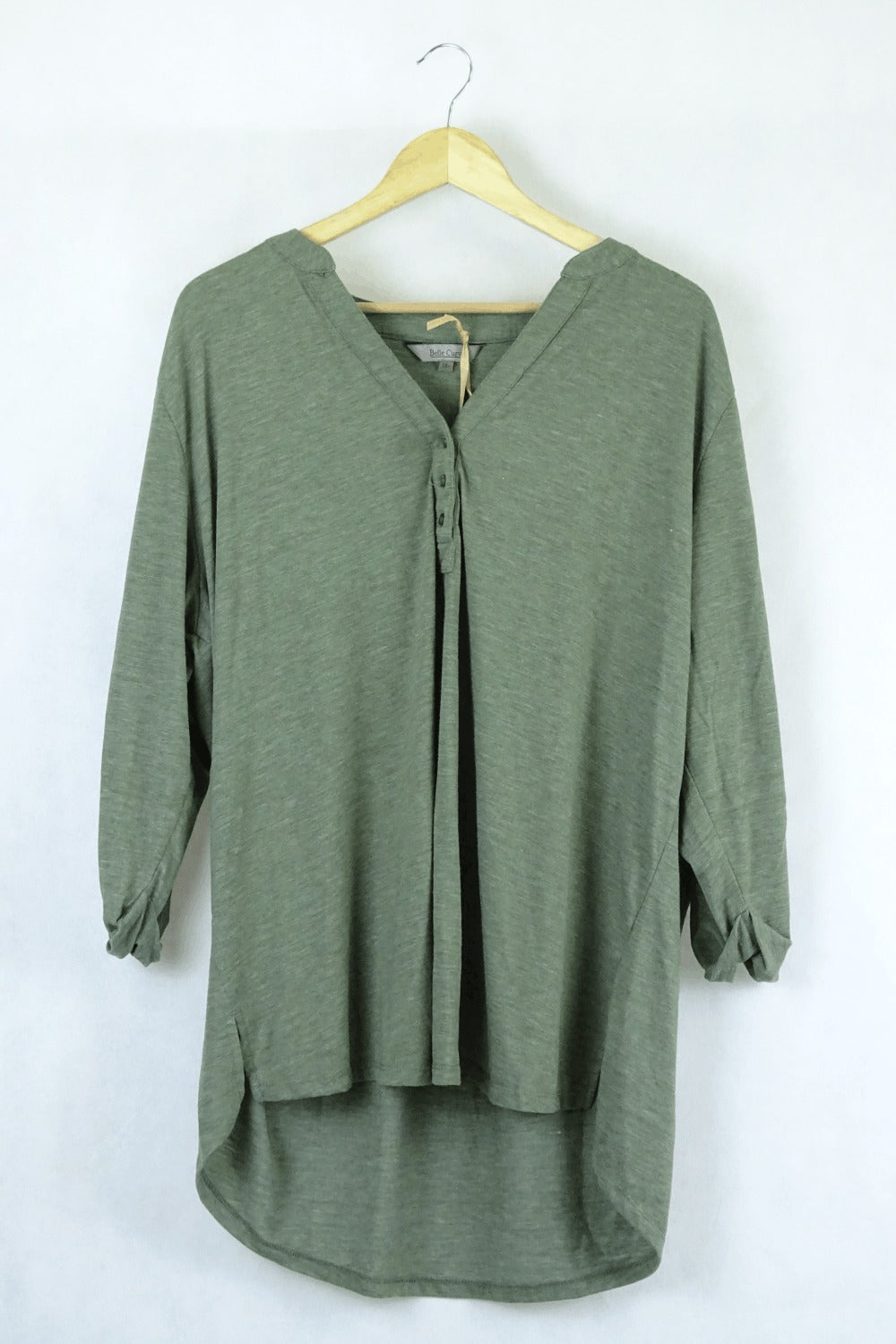 Belle Curve Khaki Top 18