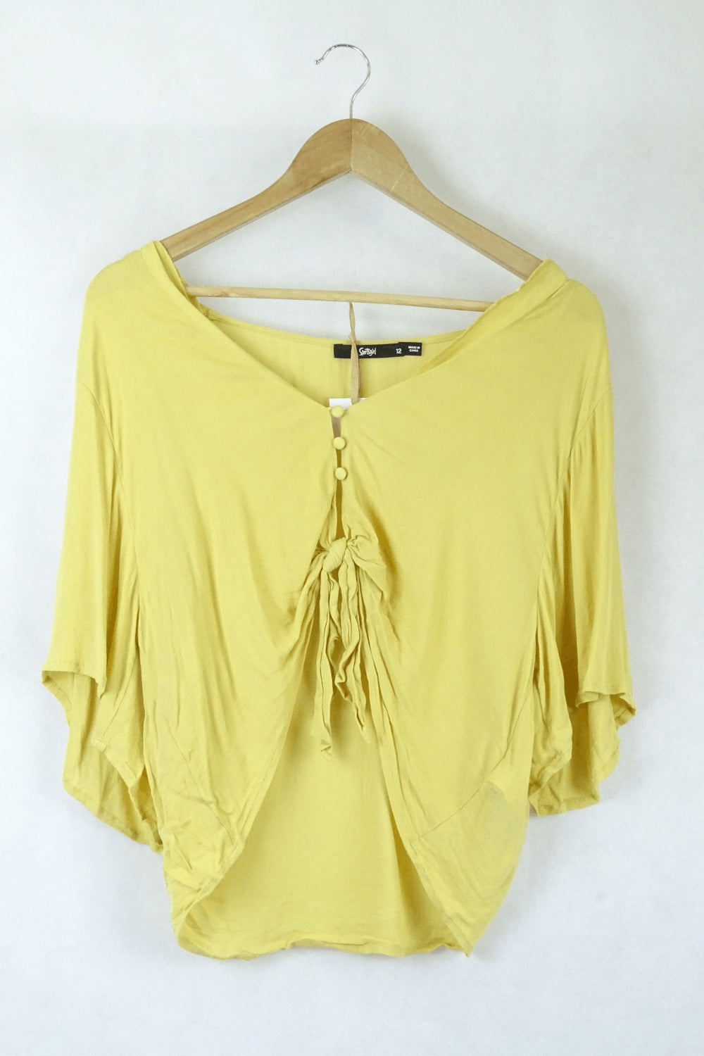 Sportsgirl Yellow Cropped Top 12