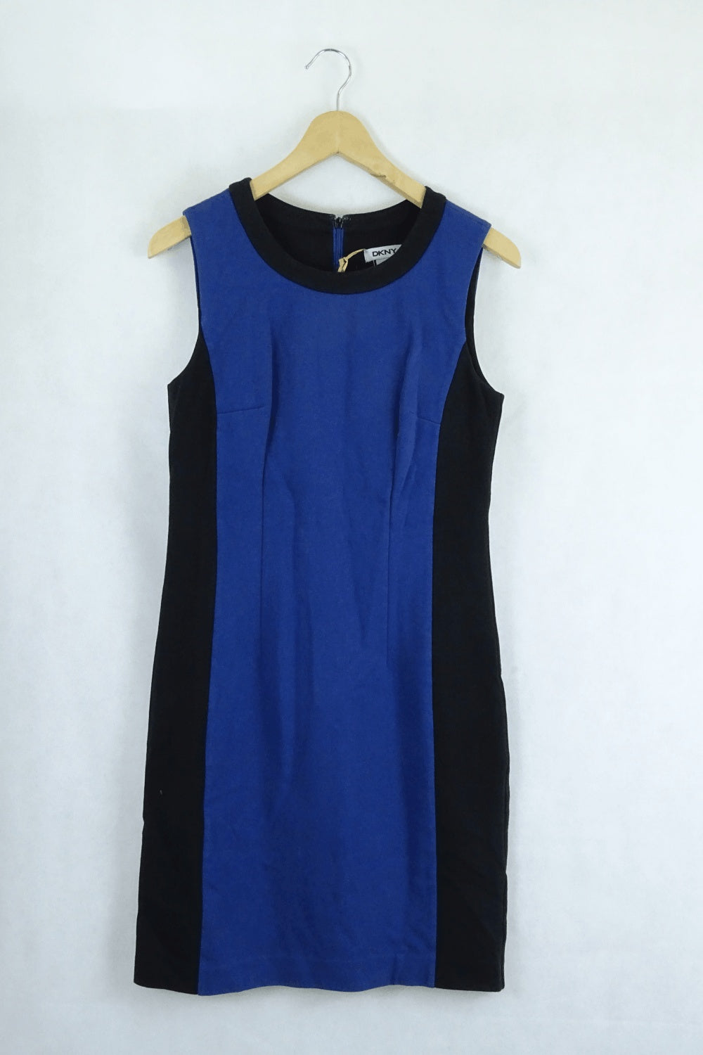 DKNY Donna Karan  Black And Blue Dress 4