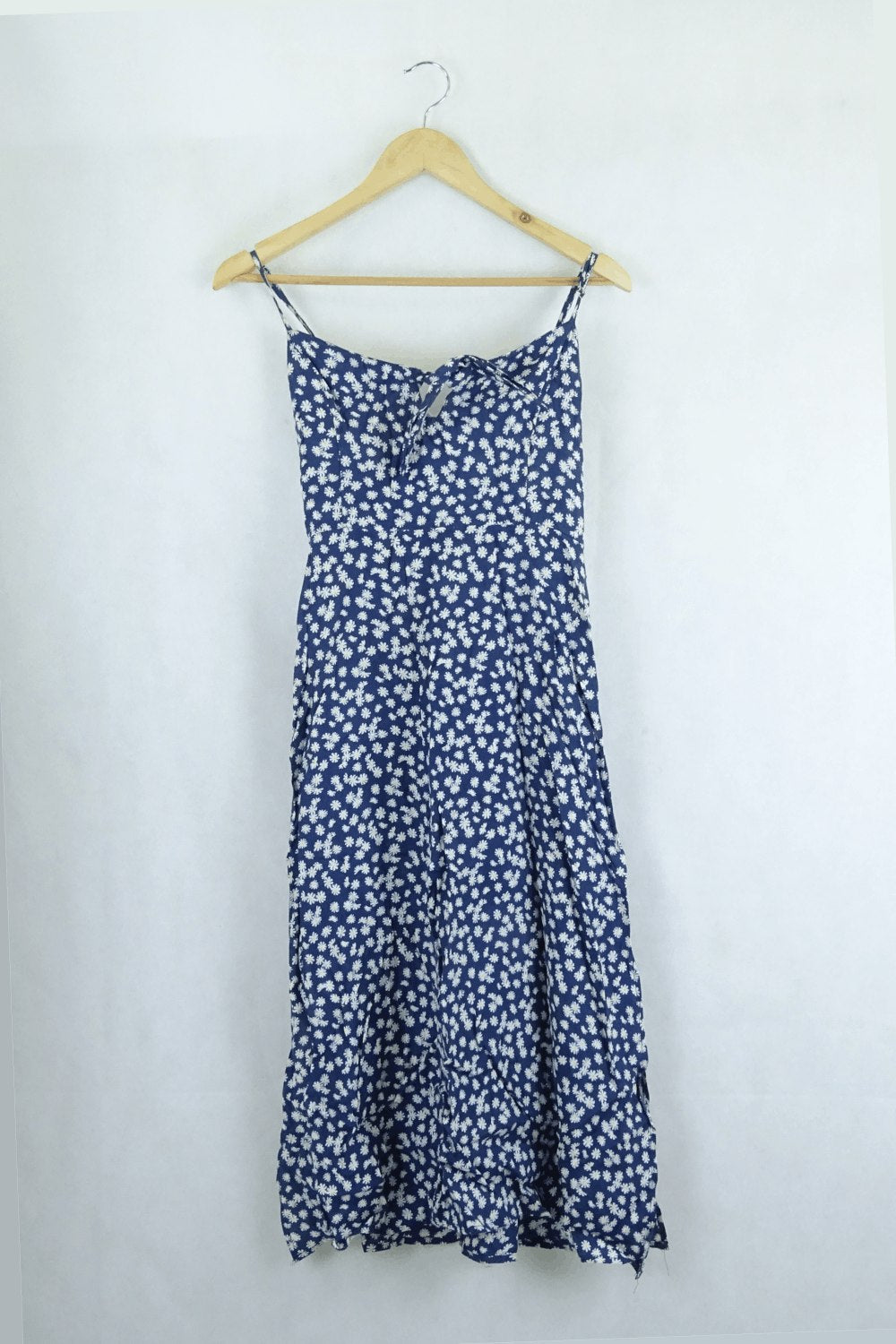 White Valentyne Blue Daisy Dress 8