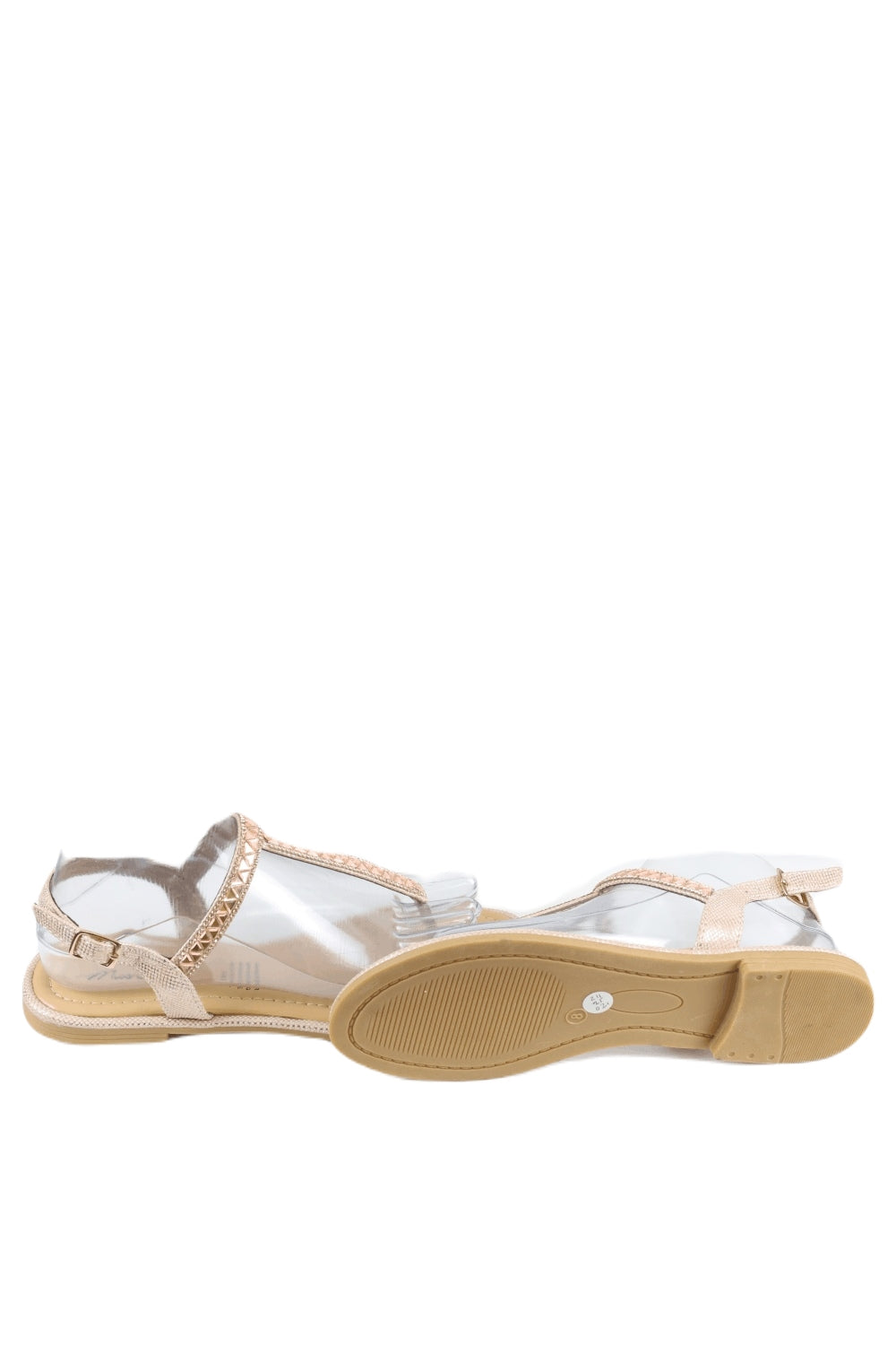 Miss Shop Gold Strappy sandals 4