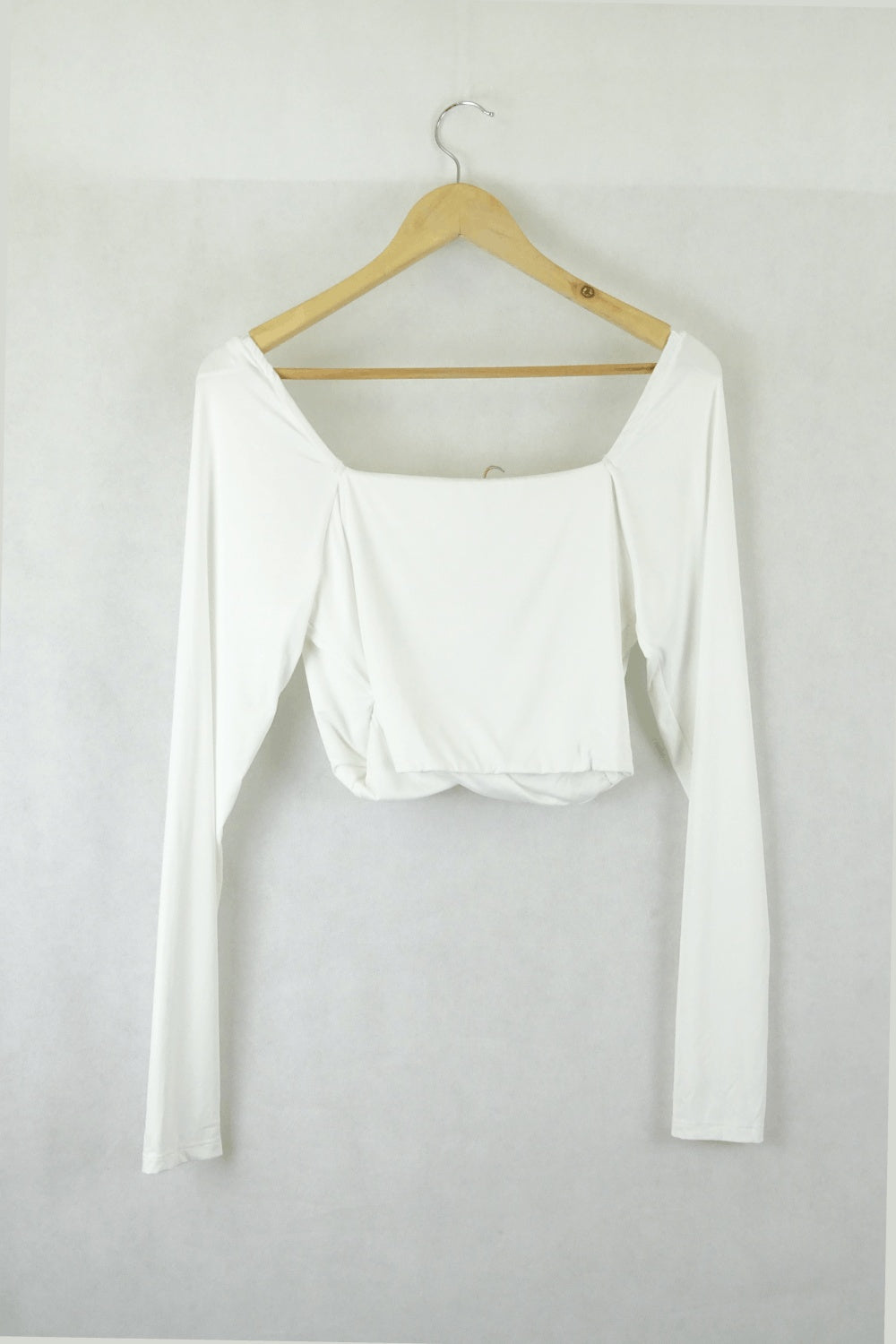 Glassons White Cropped Top L