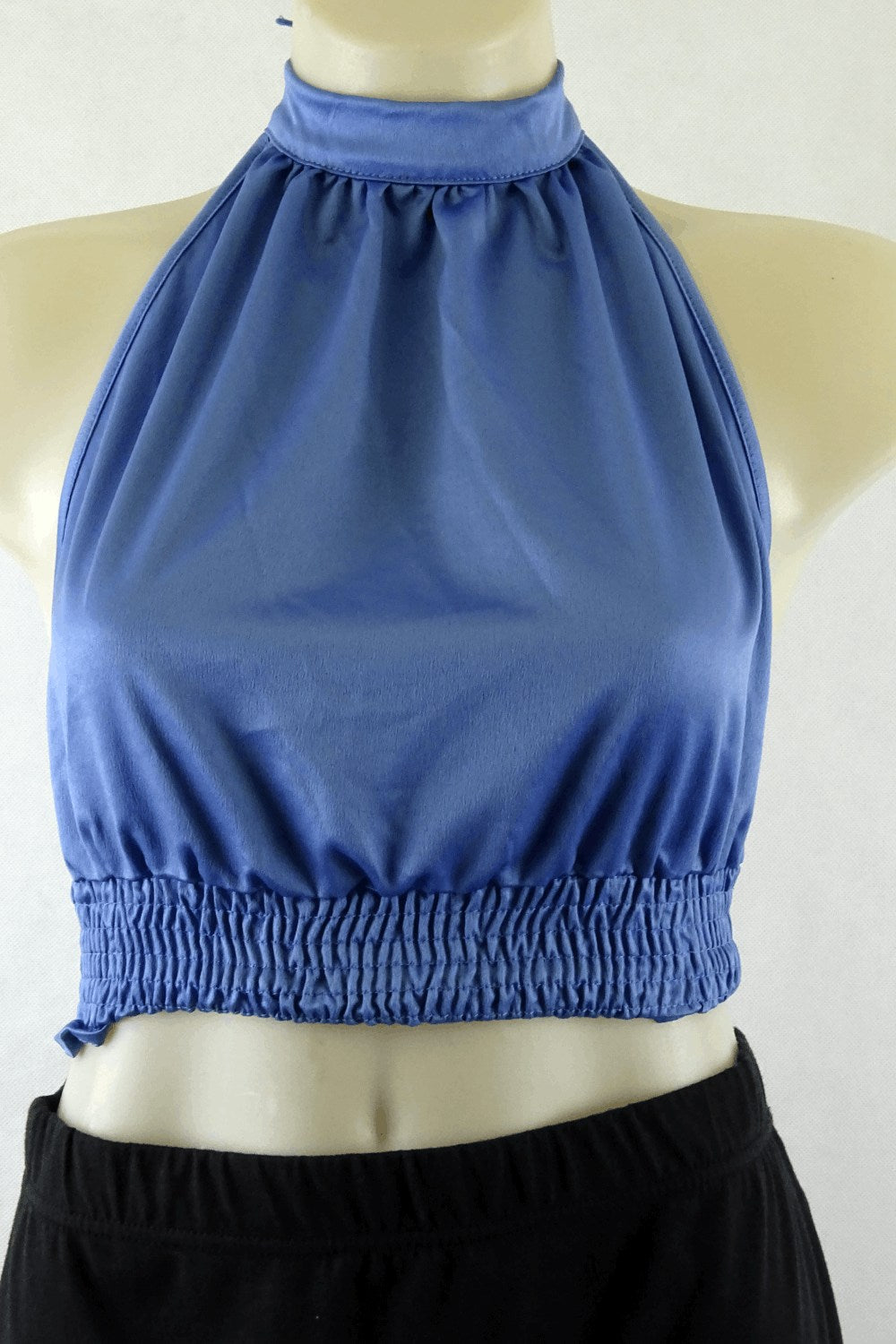 Melville Blue Halter Top One Size