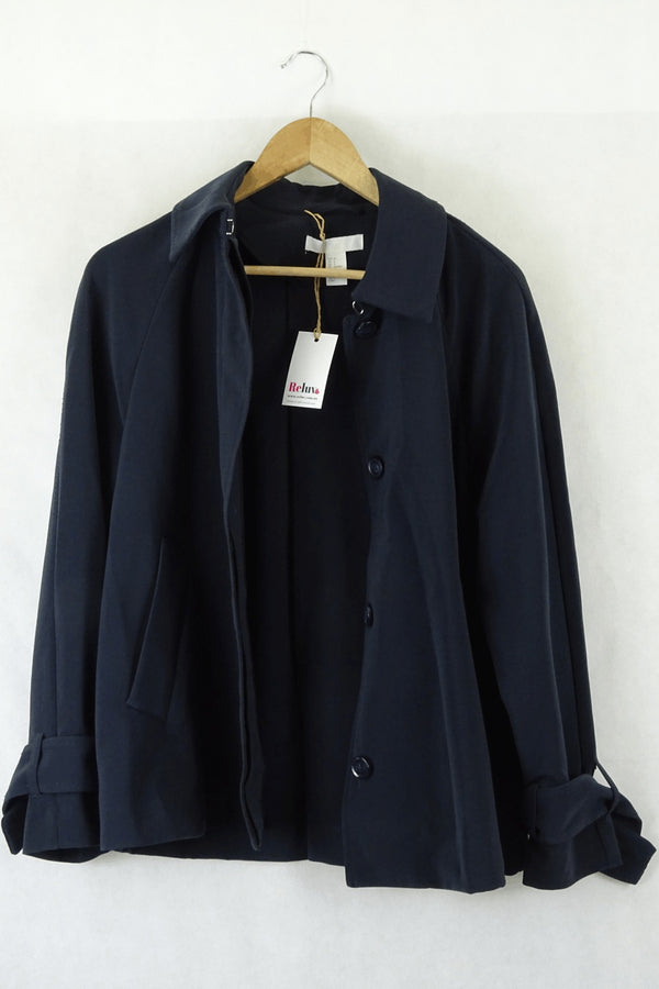 H&M Navy Jacket 8 - Reluv Clothing Australia