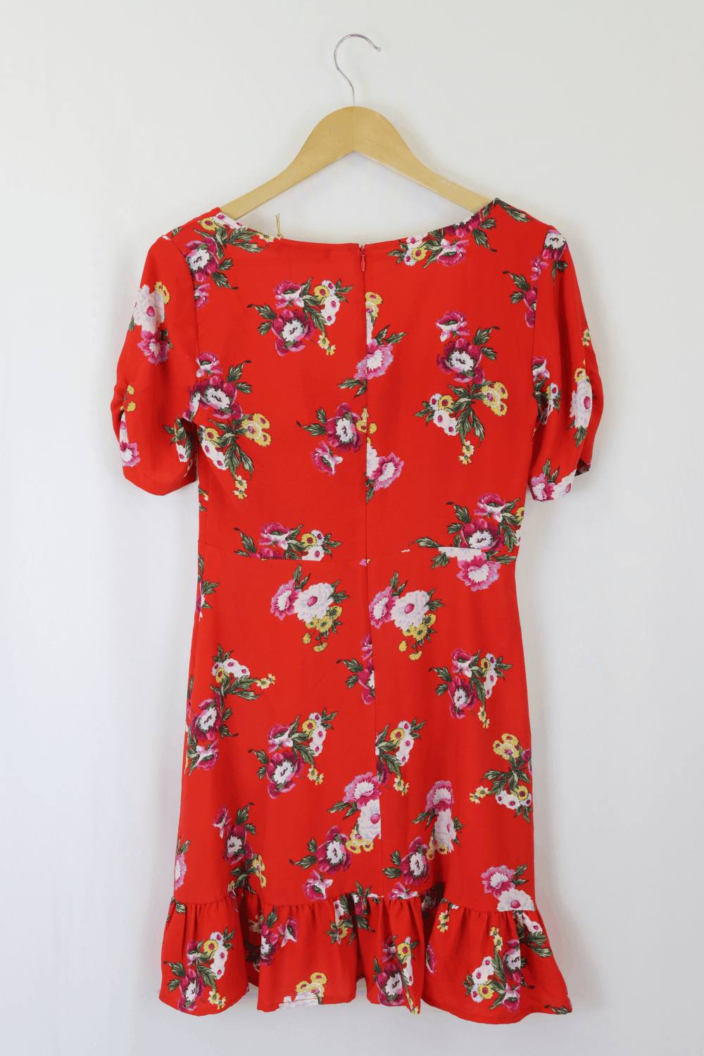 Sportsgirl Red Floral Dress 8