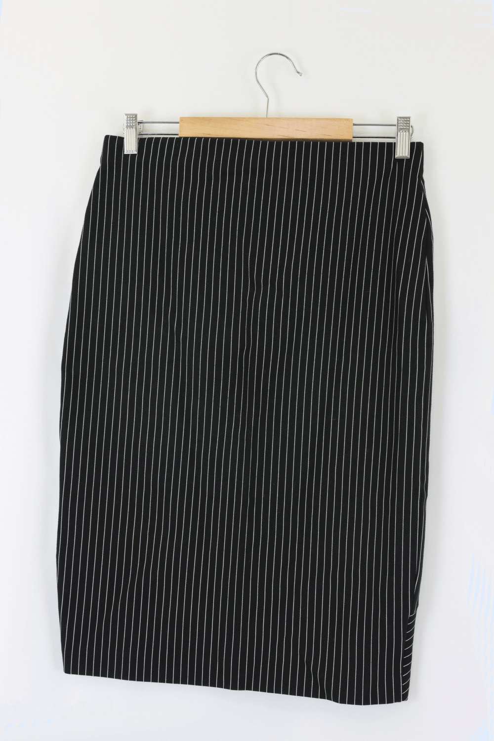 Witchery Black and White Striped Skirt 12