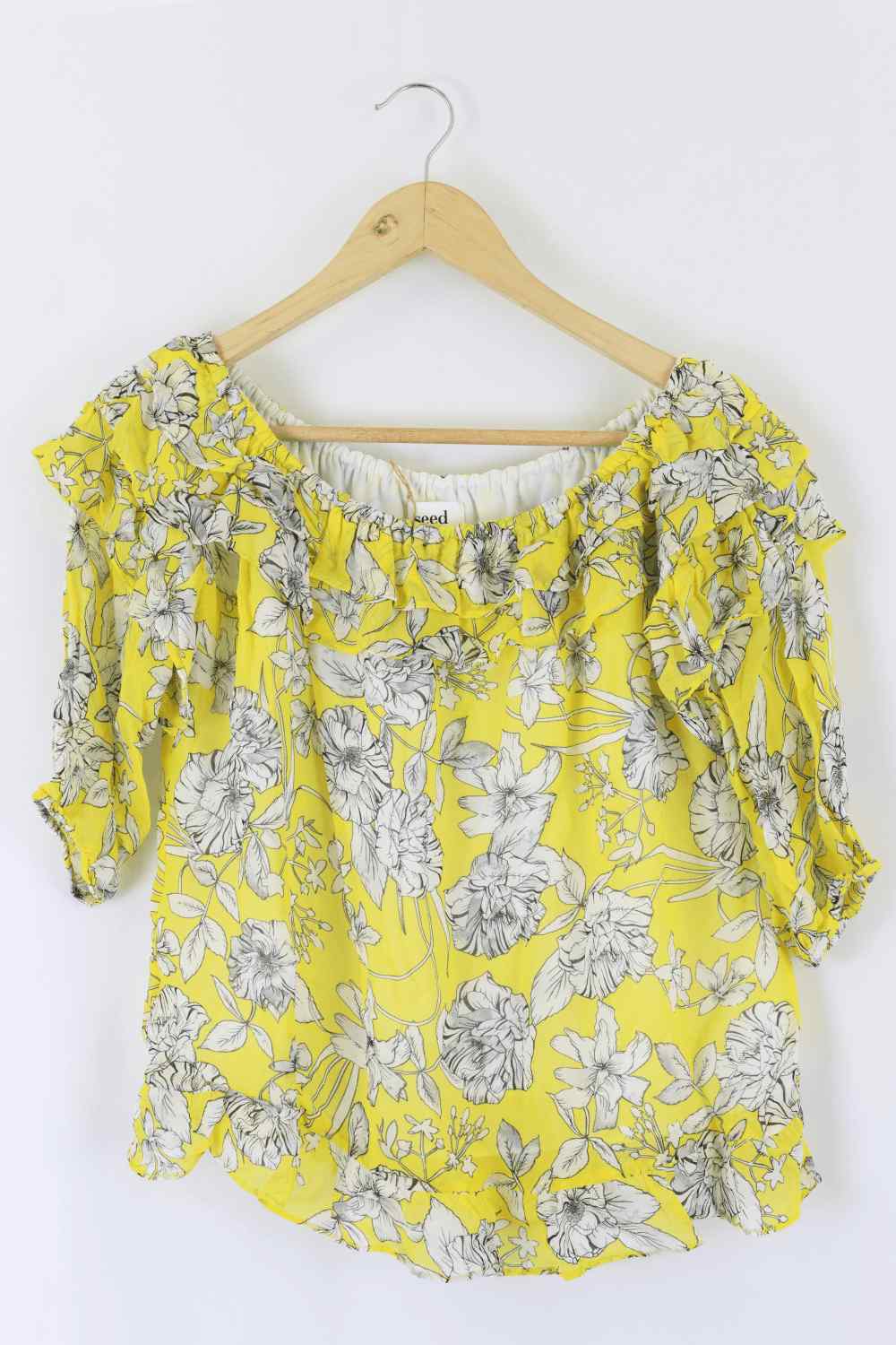 Seed Yellow Floral Top 8