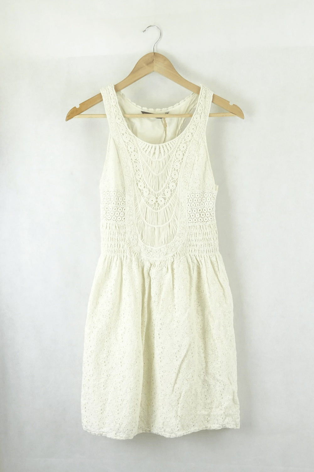 Zara White Lace Dress S