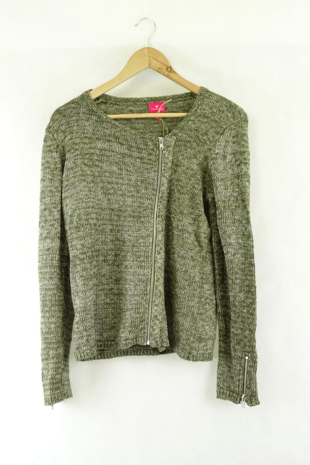 Together Green Cardigan M