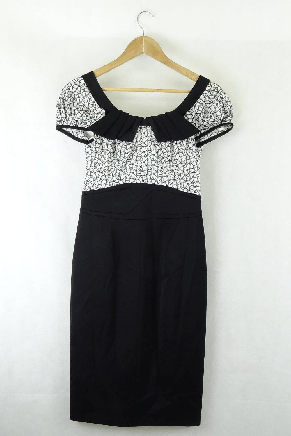 Karen millen black on sale and white dress