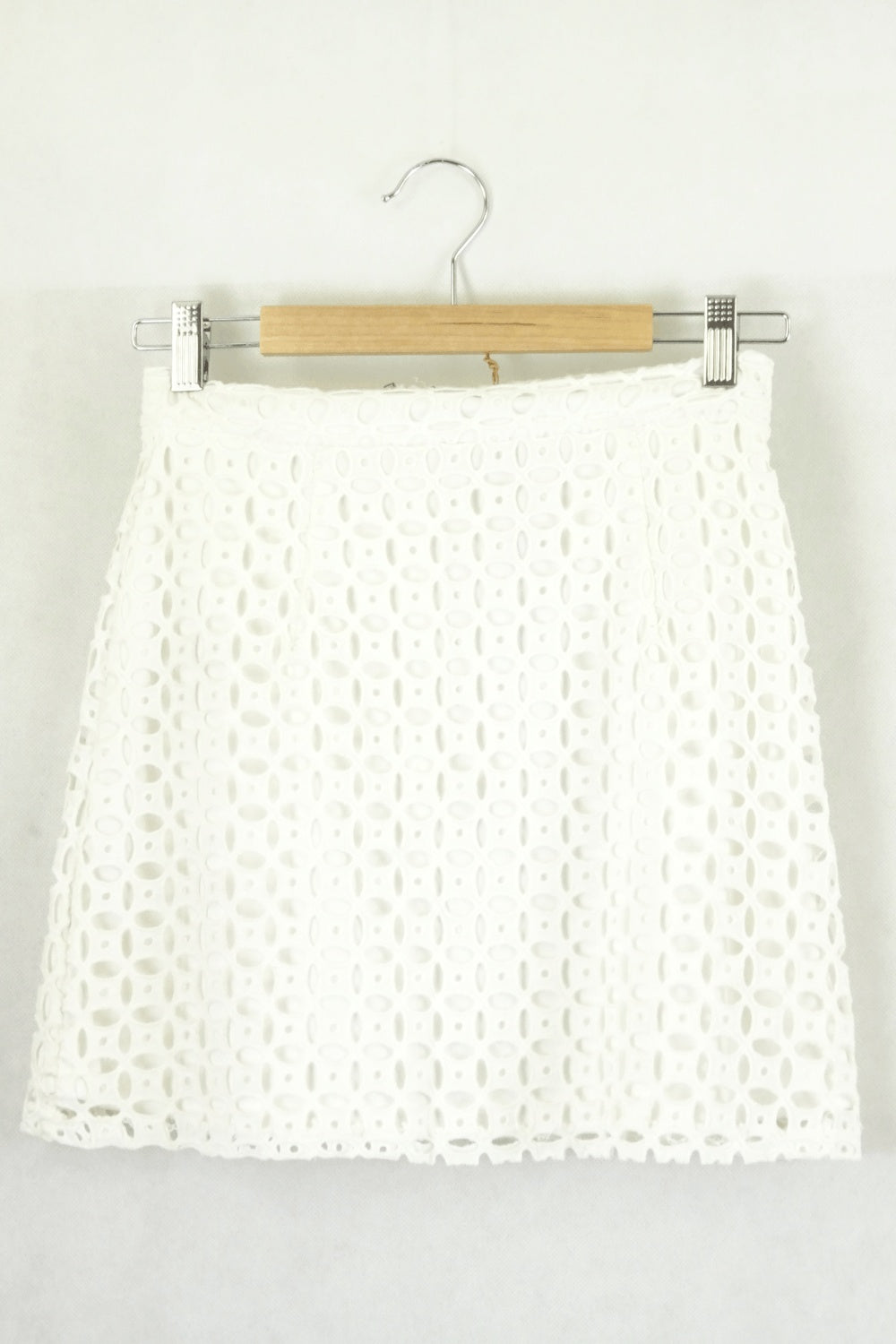 Luck and Trouble White Lace Mini Skirt 10