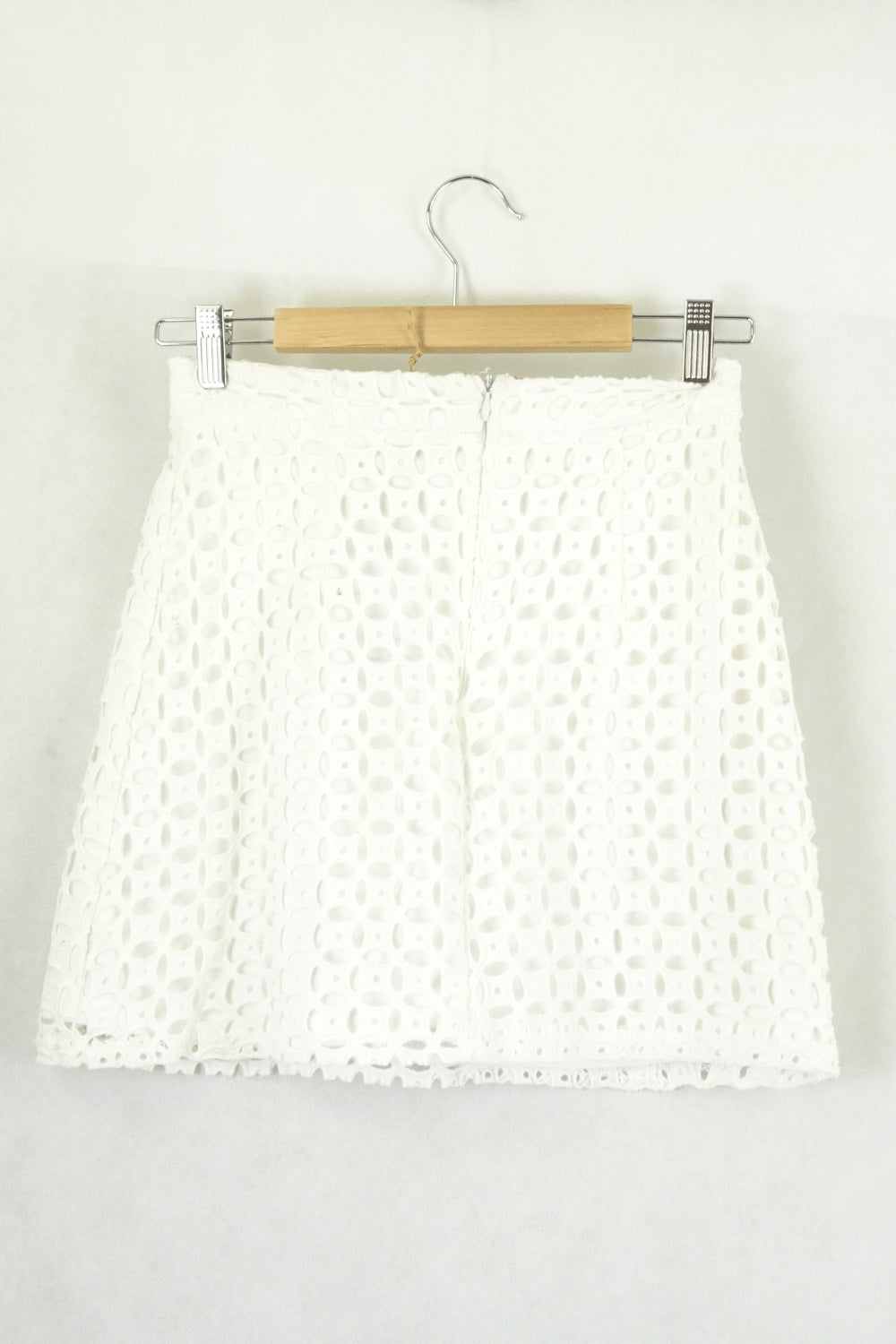 Luck and Trouble White Lace Mini Skirt 10