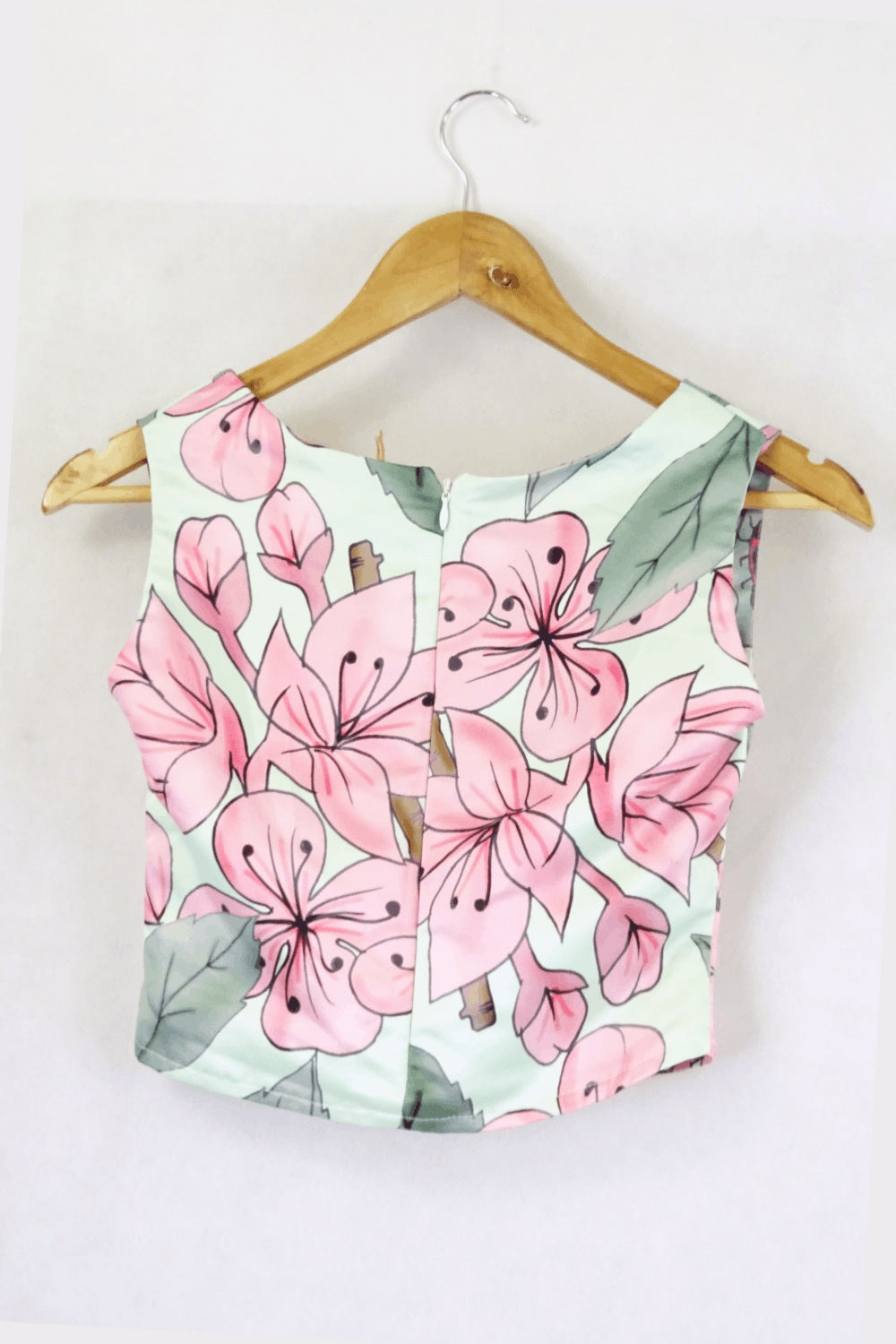 Mod Dolly Green and Pink Top 6