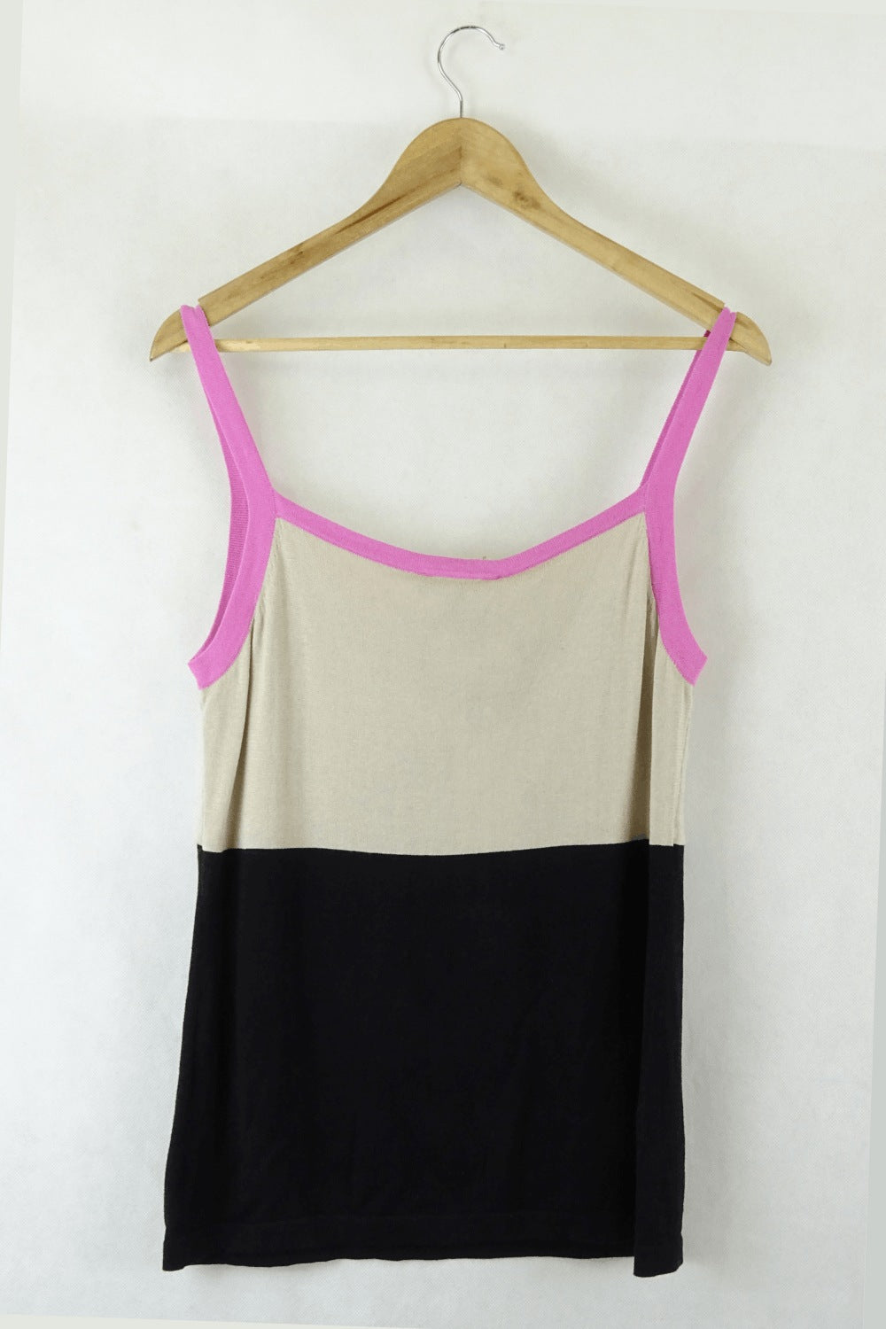 Marie Mero Knitted Beige and Pink Singlet 12