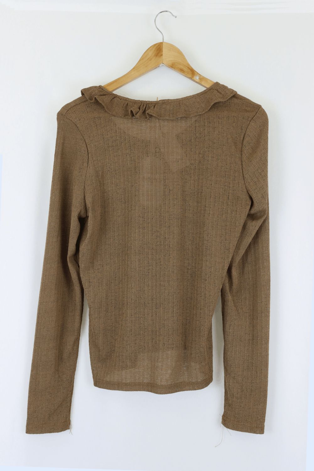 Ho Mode Brown Long Sleeve Top L