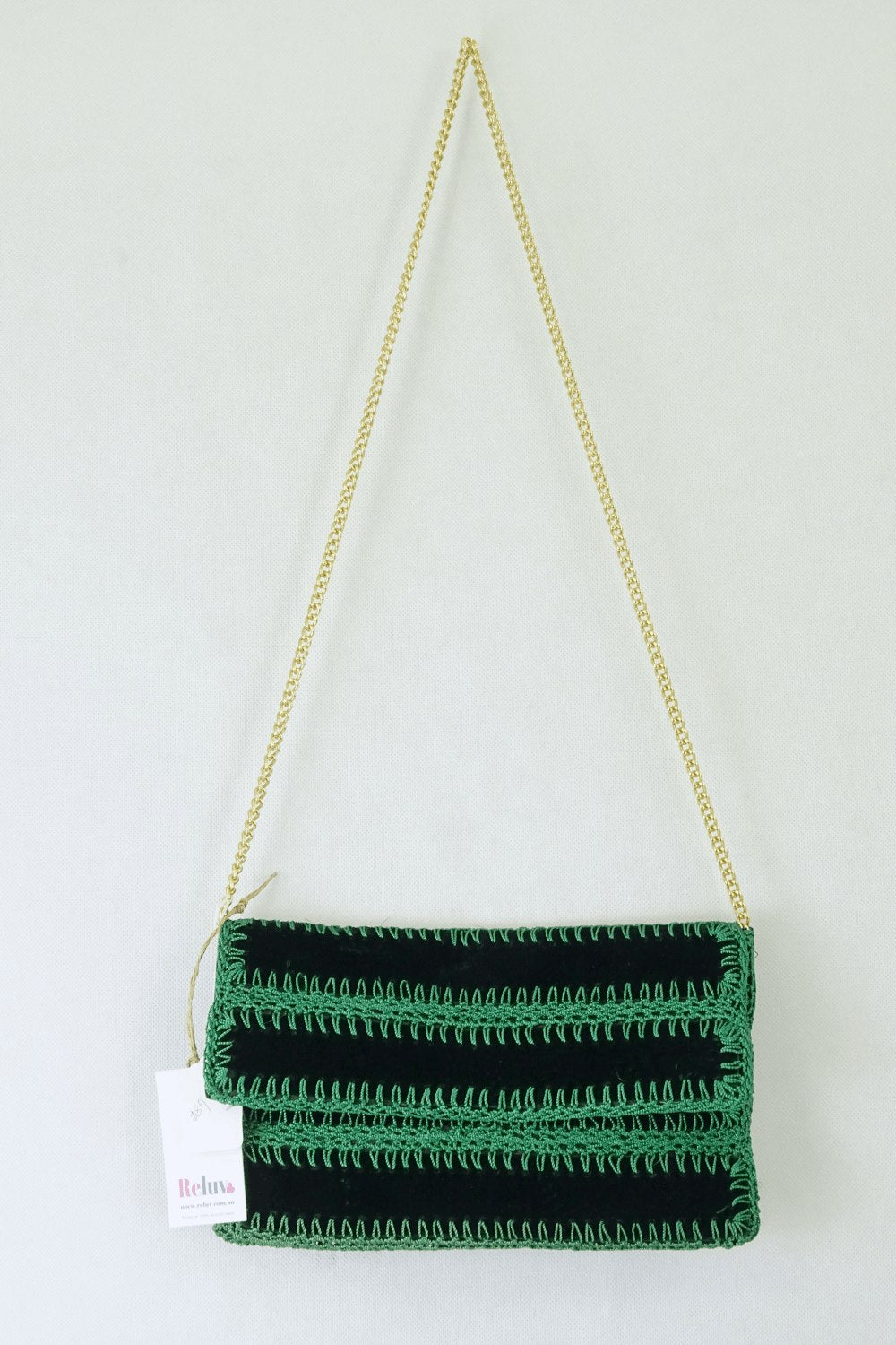 Made In Italy Green Crossbody Bag
