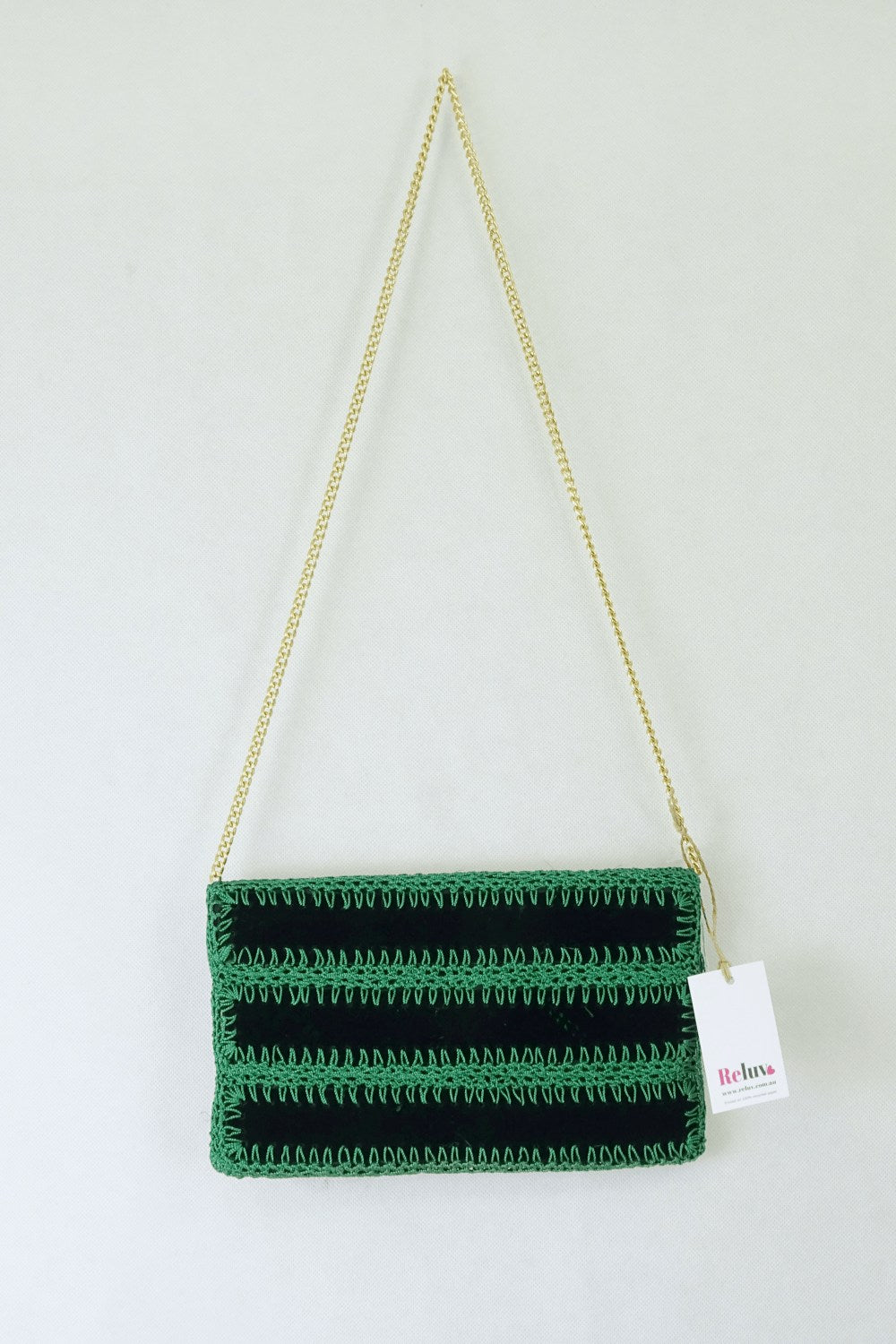 Made In Italy Green Crossbody Bag