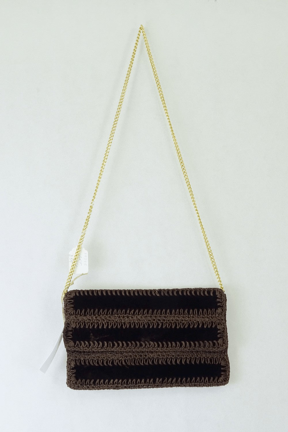 Made In Italy Brown Crossbody Bag