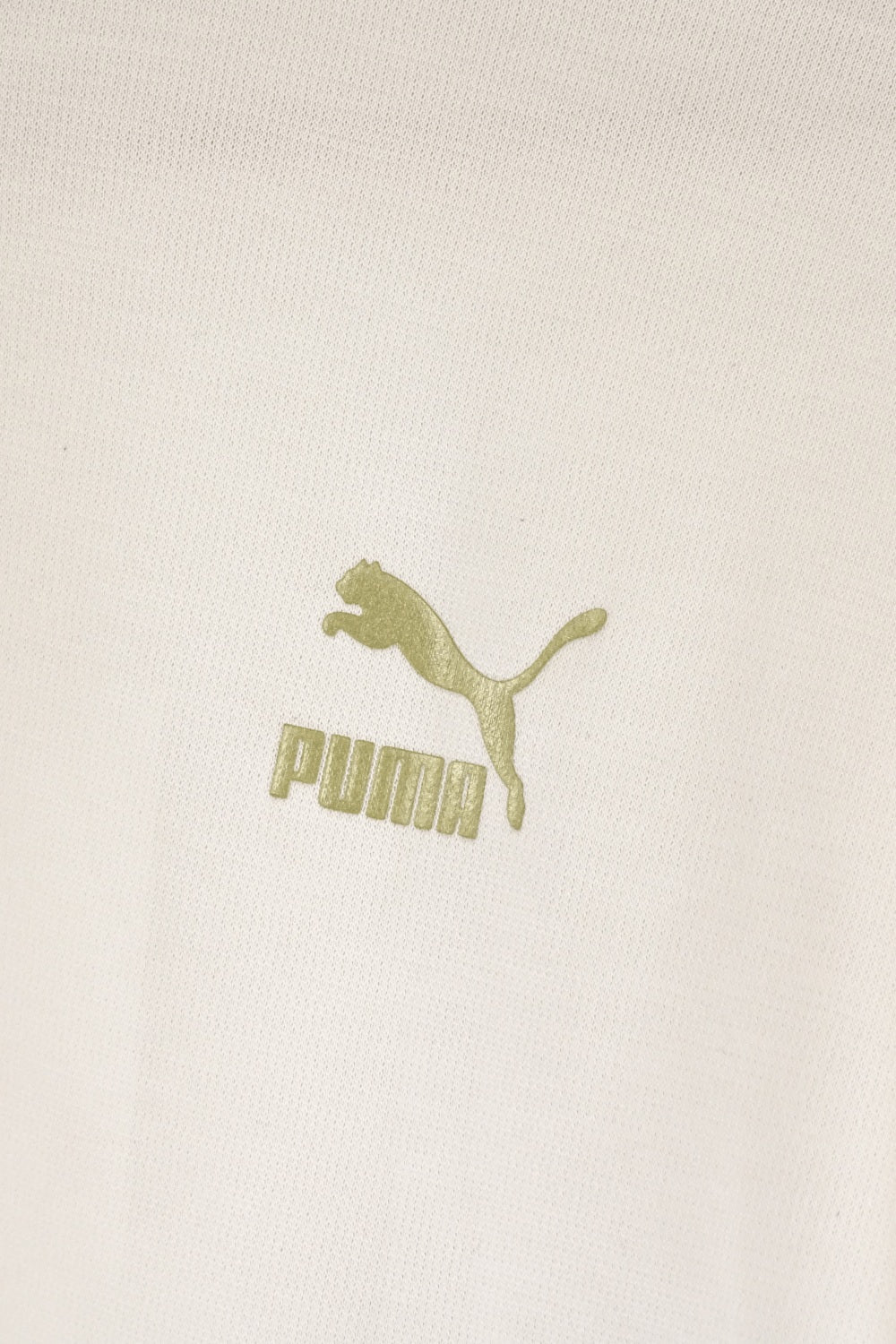 Puma White Cropped Top With Logo S