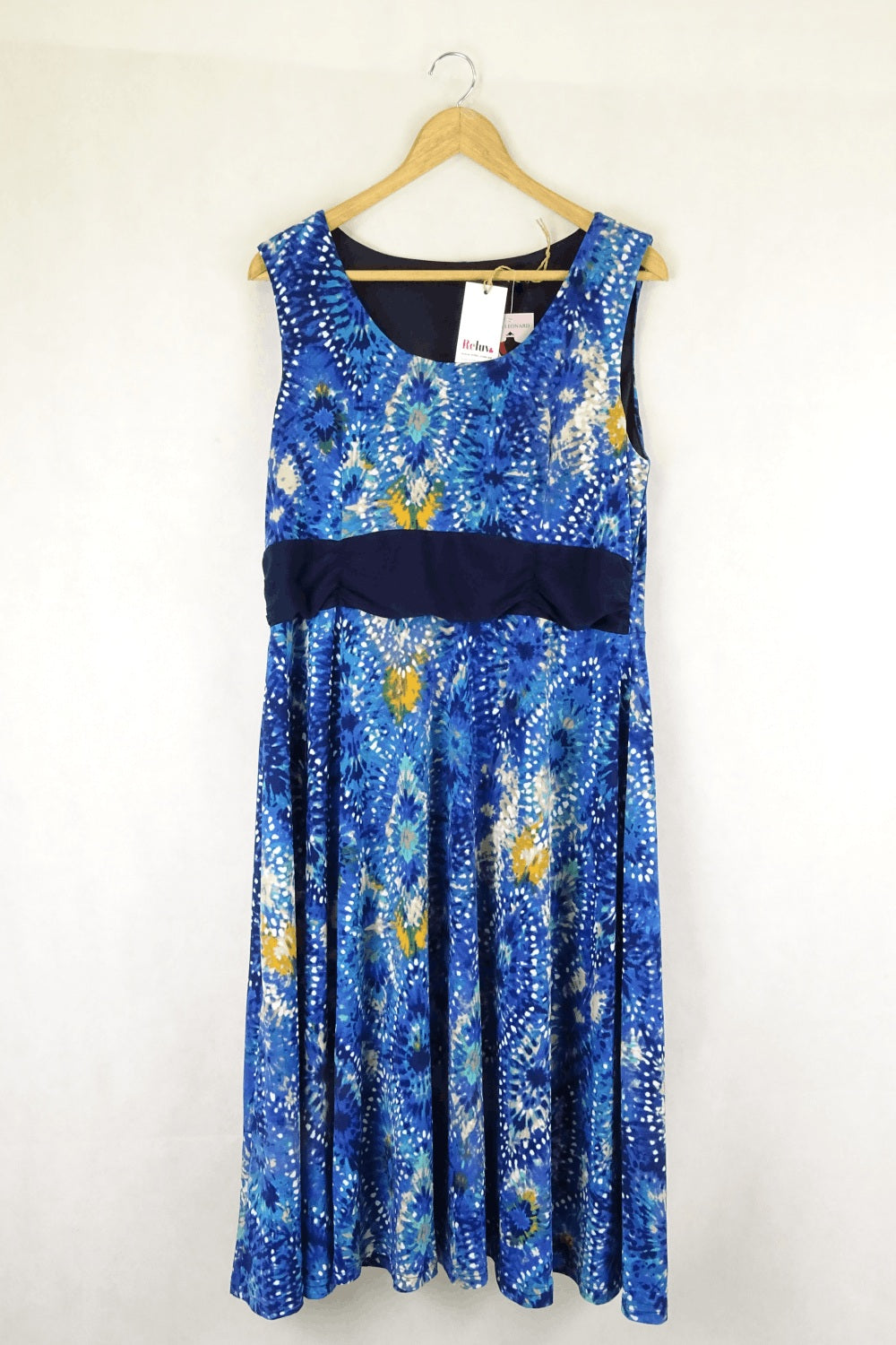 Nina Leonard Blue Dress XL