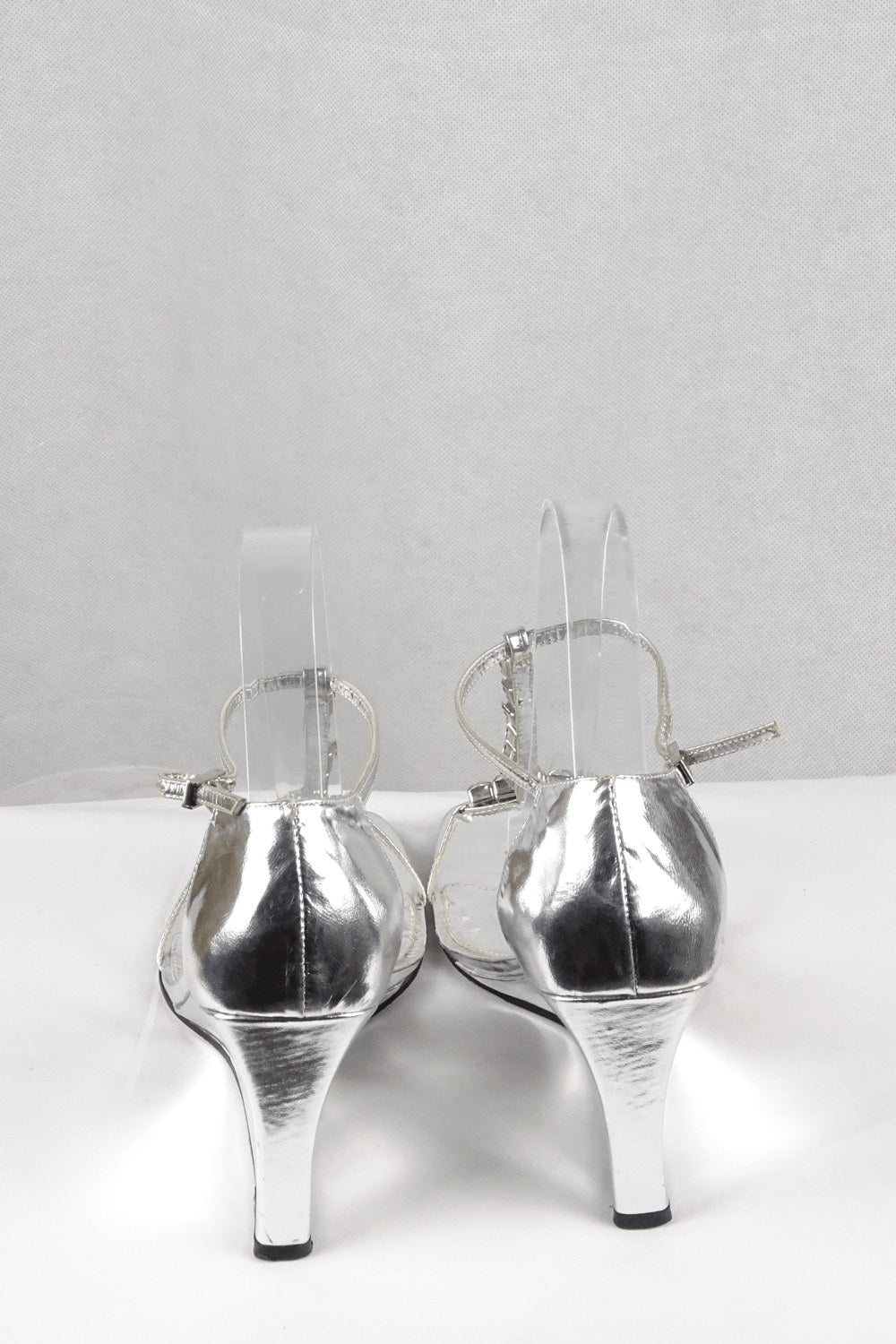 Karen Millen Silver Jewelled Wedges 37