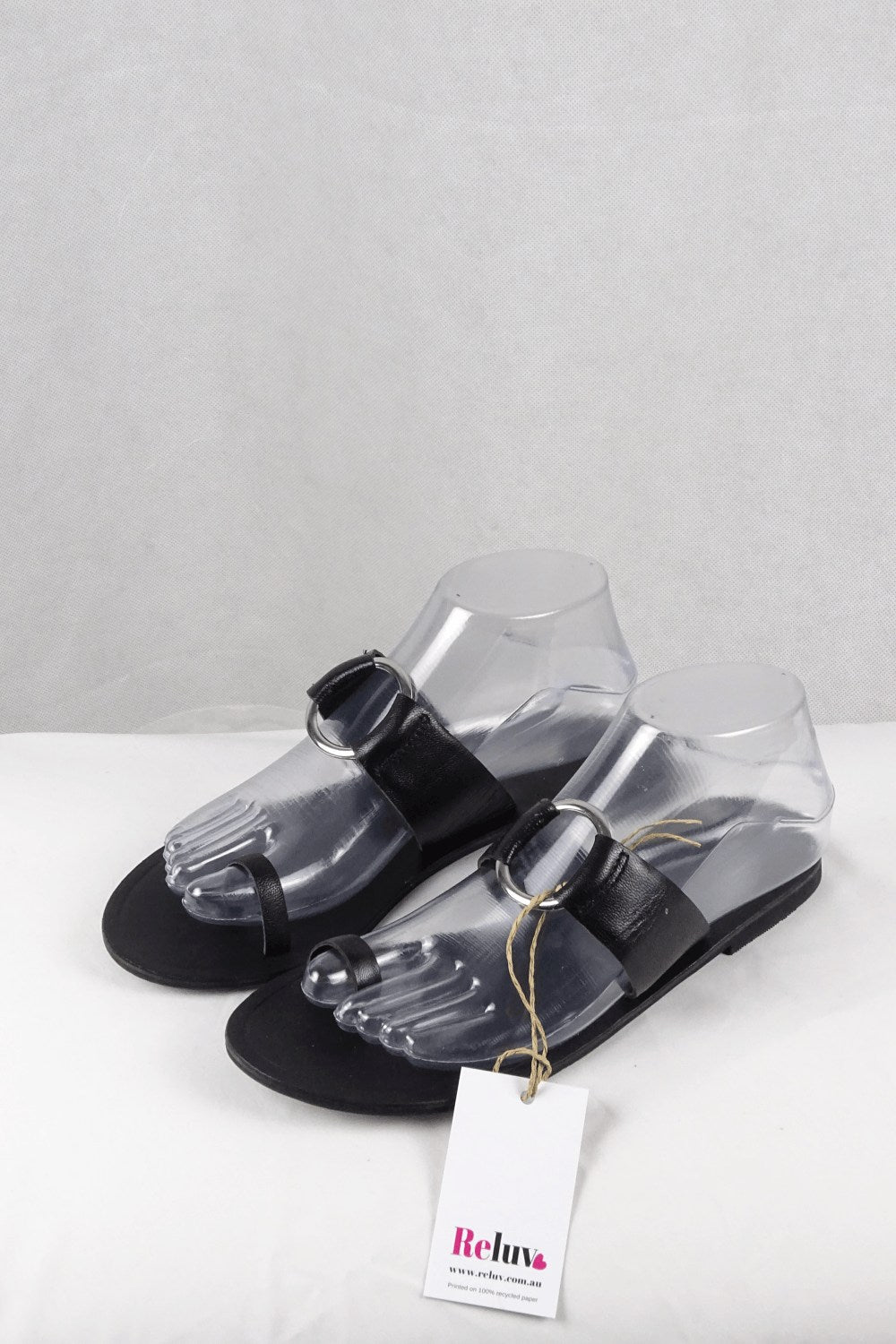 asos black jelly summer sandals i am us 7-7.5 and... - Depop