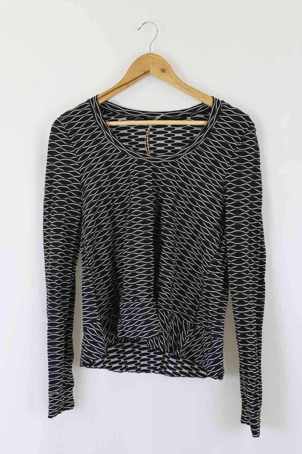 Metalicus Black And White Longsleeve Top One Size