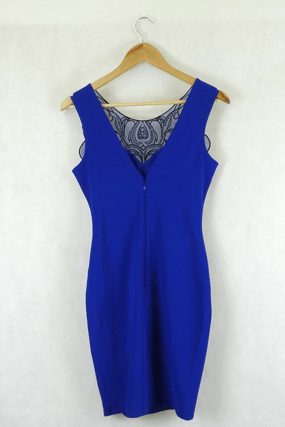 Lipsy Blue Sleeveless Bodycon Dress 8 Reluv Clothing Australia