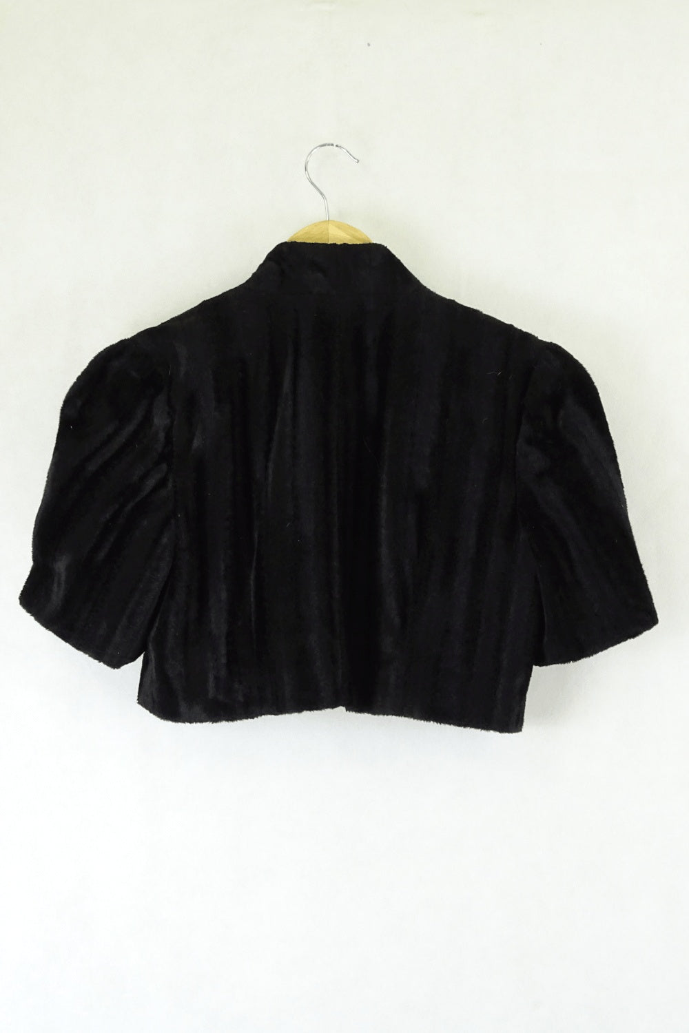 Review Cropped Fluffy Jumper Black 8
