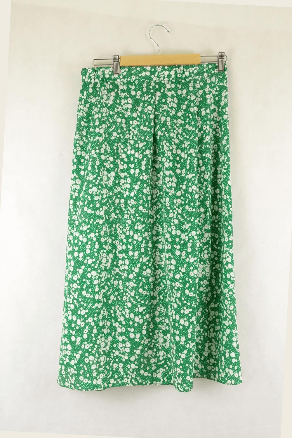 Oscar St Green Floral Skirt XL