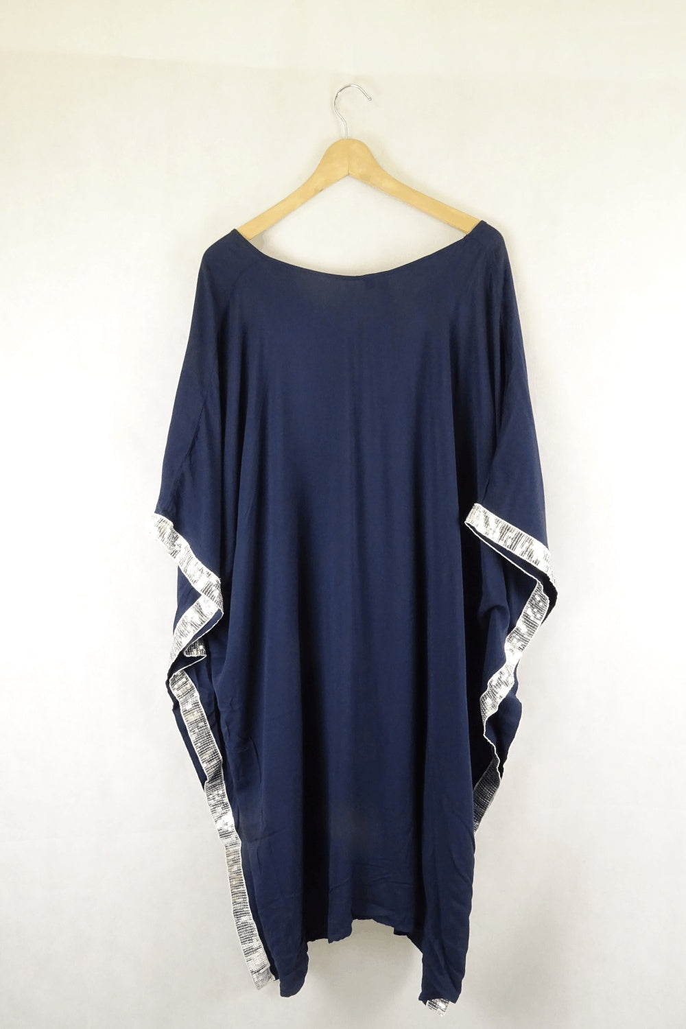 PQ The Label Navy Top With Sequined Trim Os