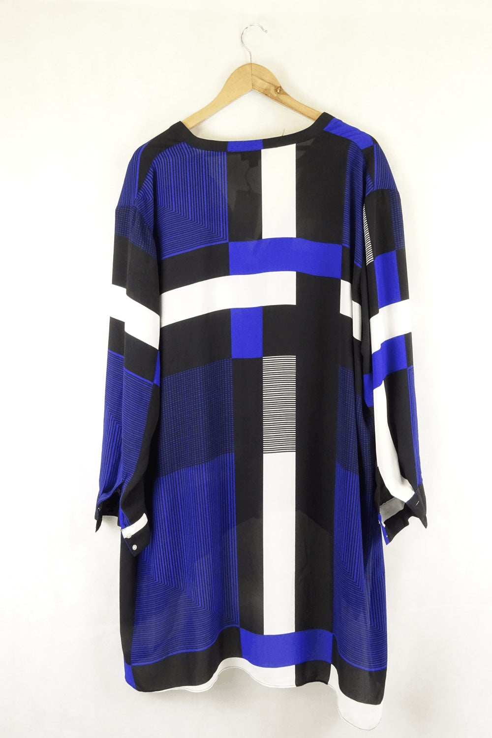 Emme Blue Long Sleeve Blouse L