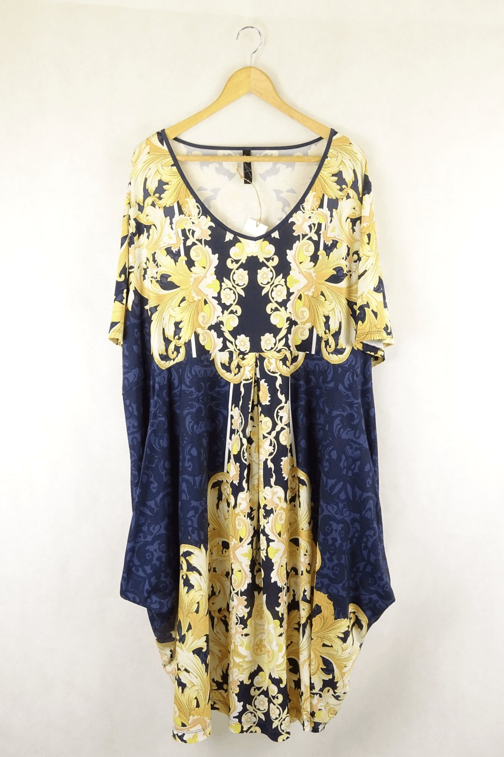 Taking Shape TS Multi Floral Printed Short Sleeve Dress Xl