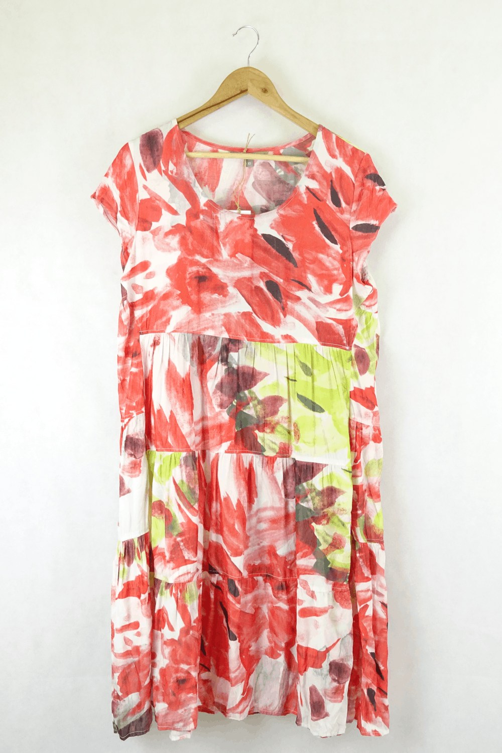 Yarra Trail Colorful Dress Red  10