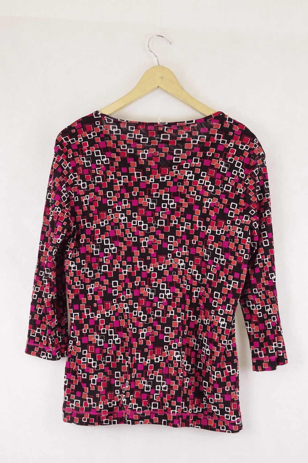 Marco Polo Patterened Pink And Orange Top Xl