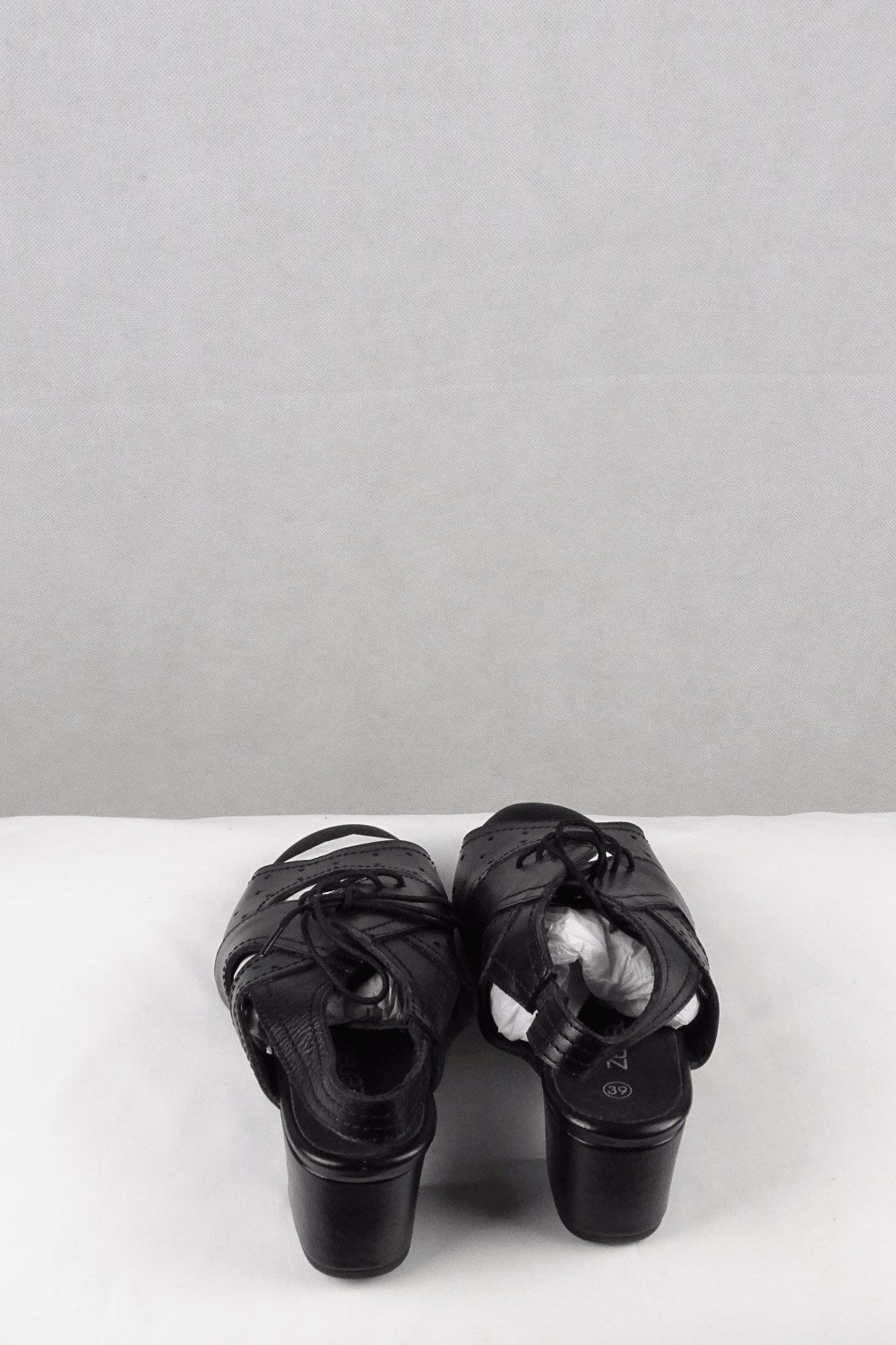 Zenzu Black Sandals 39