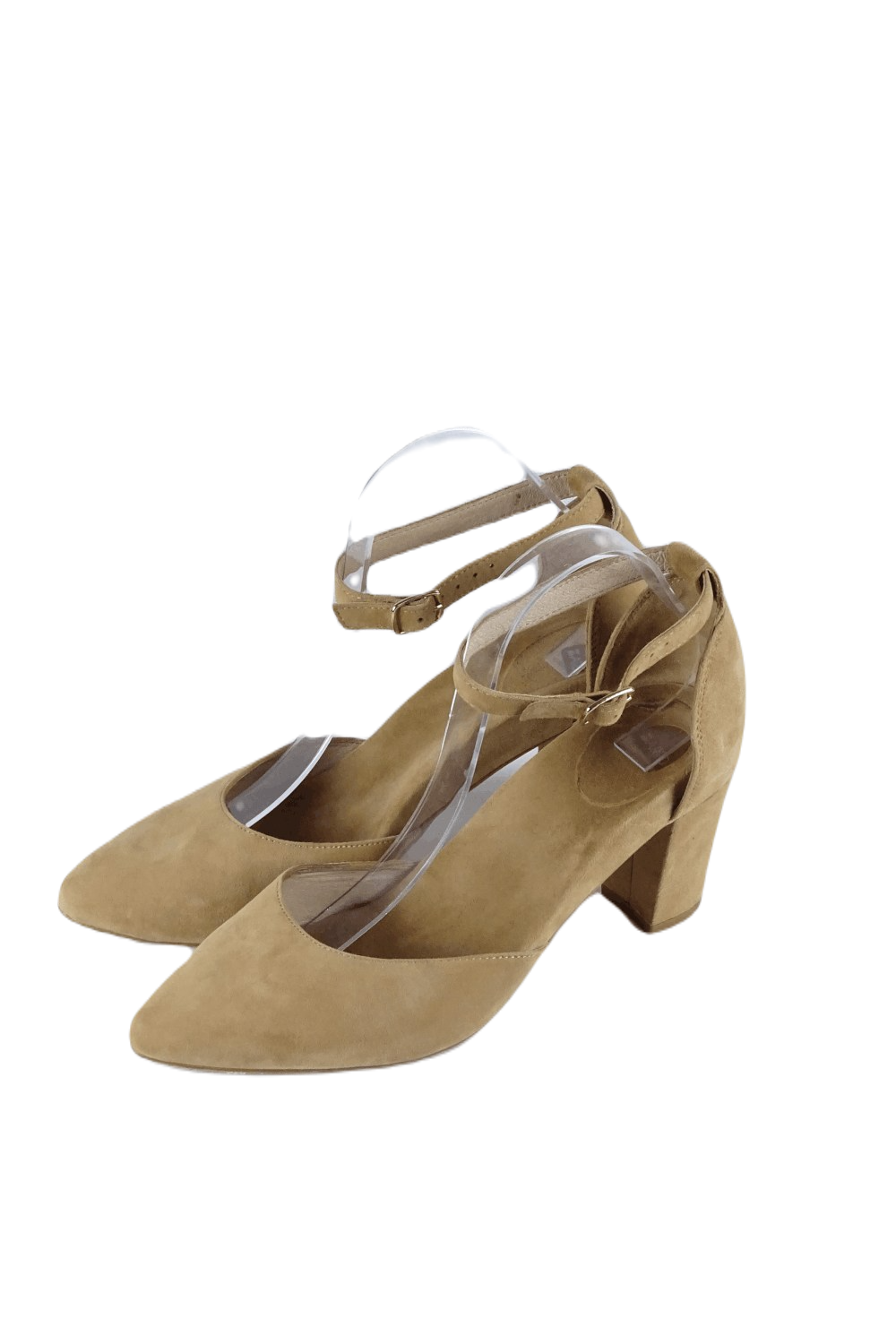 Bared Brown Nubuck Heels 39