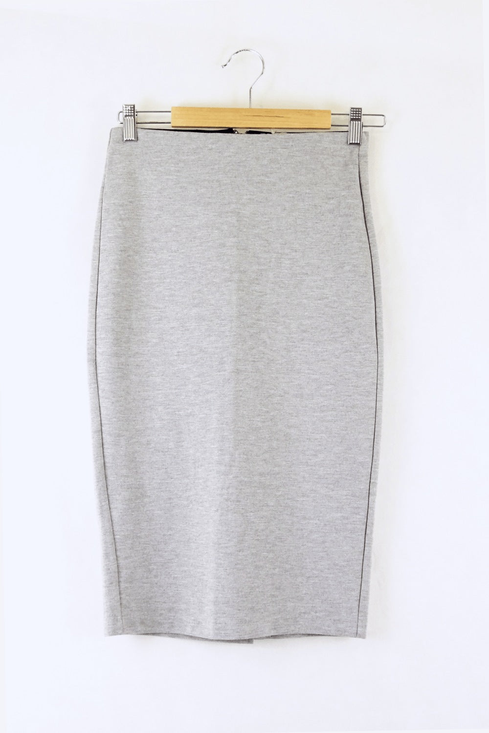 Reserved Grey Marle Pencil Skirt 36 (Au8)