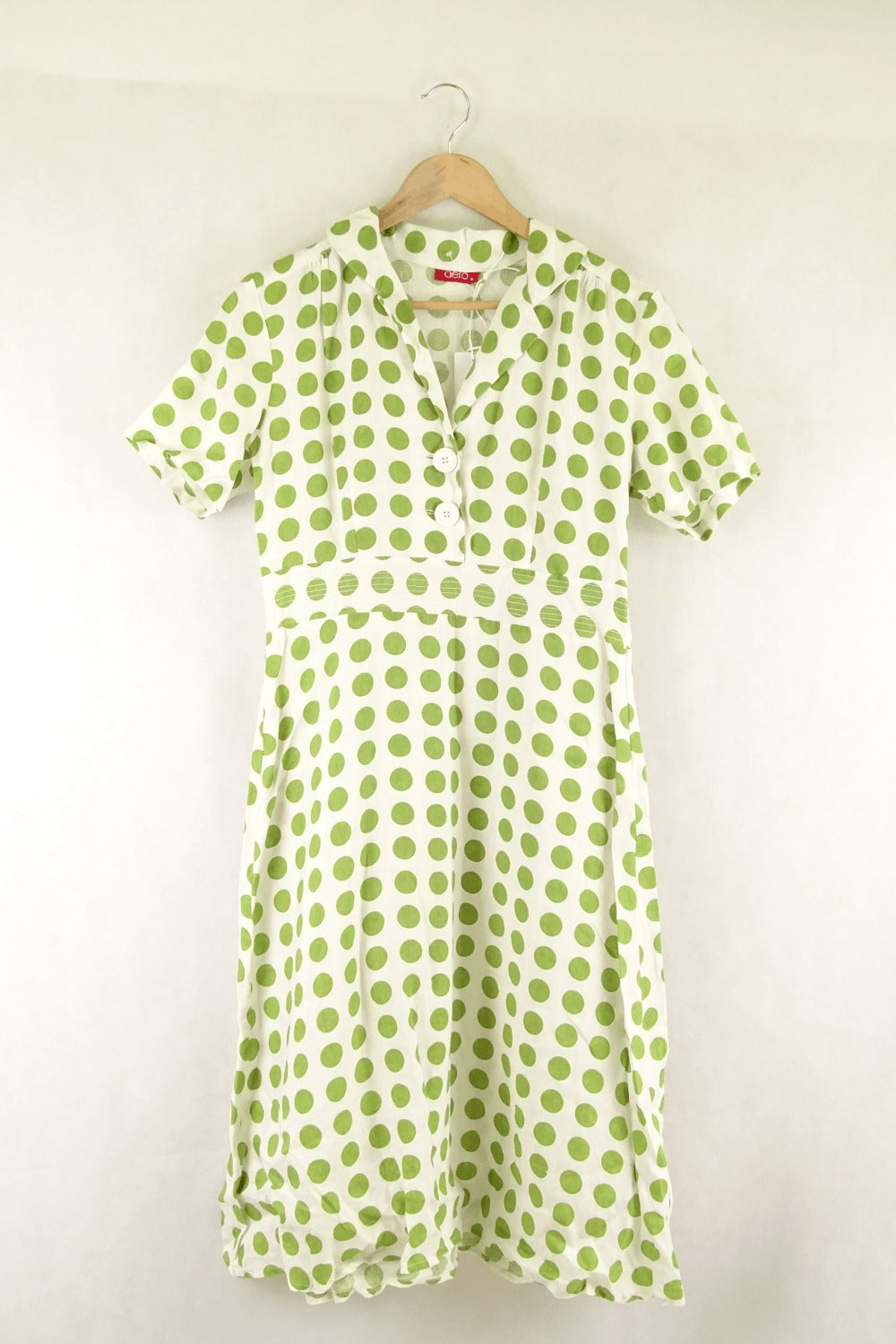 Aero Green Polka Dot Dress 12