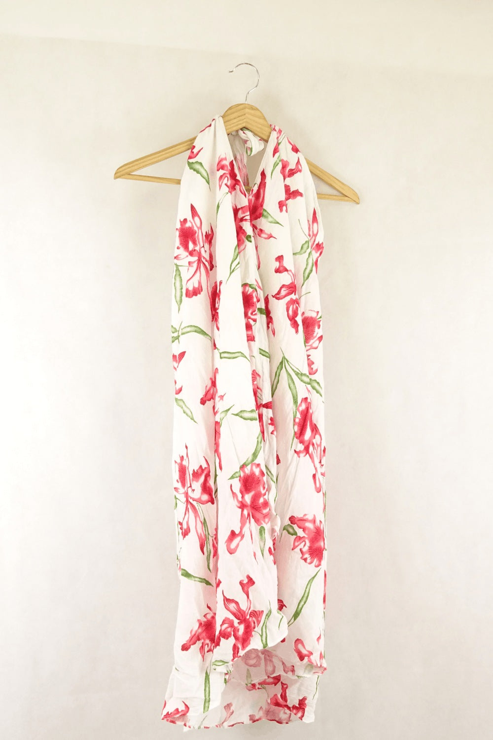 Sango Boutique White Dress With Red Flowers S